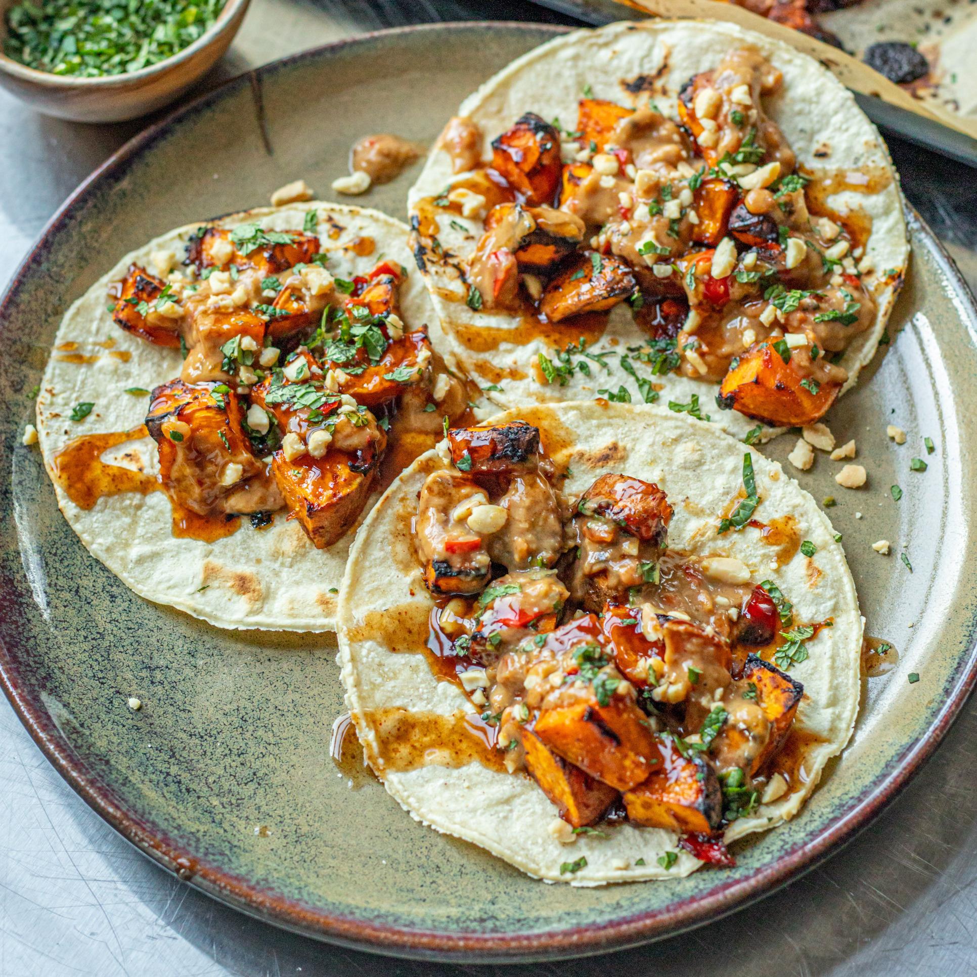 Sweet Potato and Tamarind Tacos