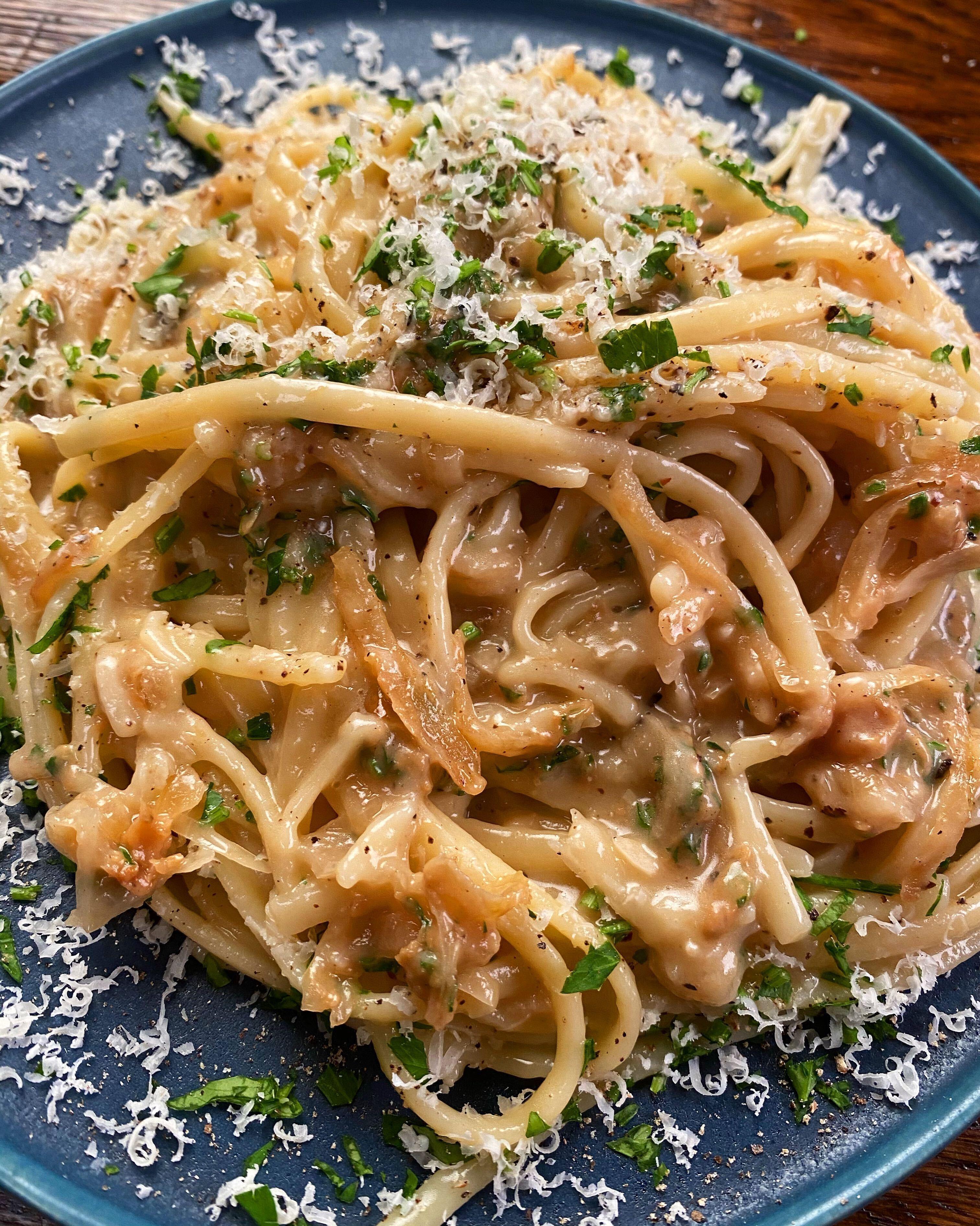 Caramelised Onion Linguine