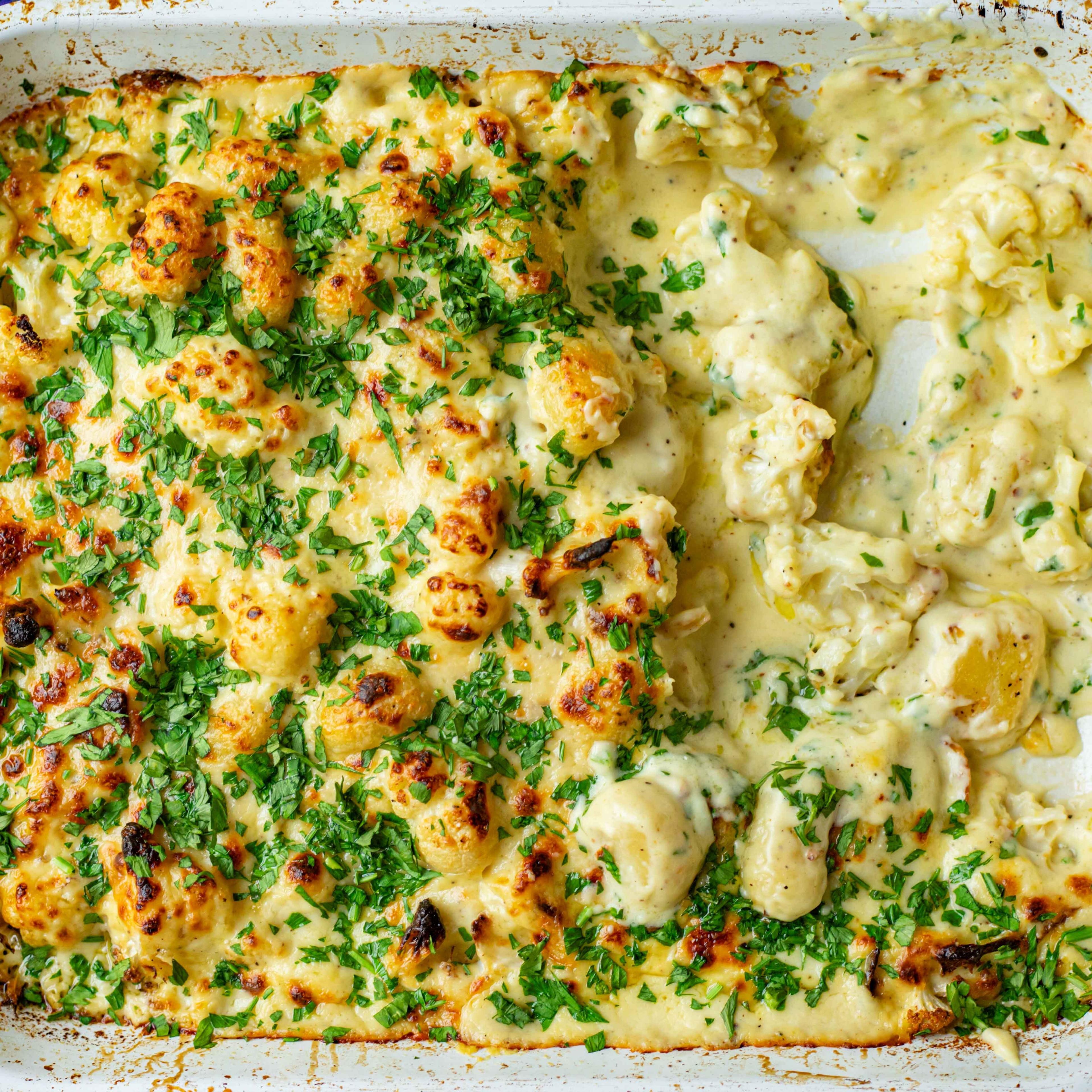 Cauliflower Cheese Gnocchi Traybake