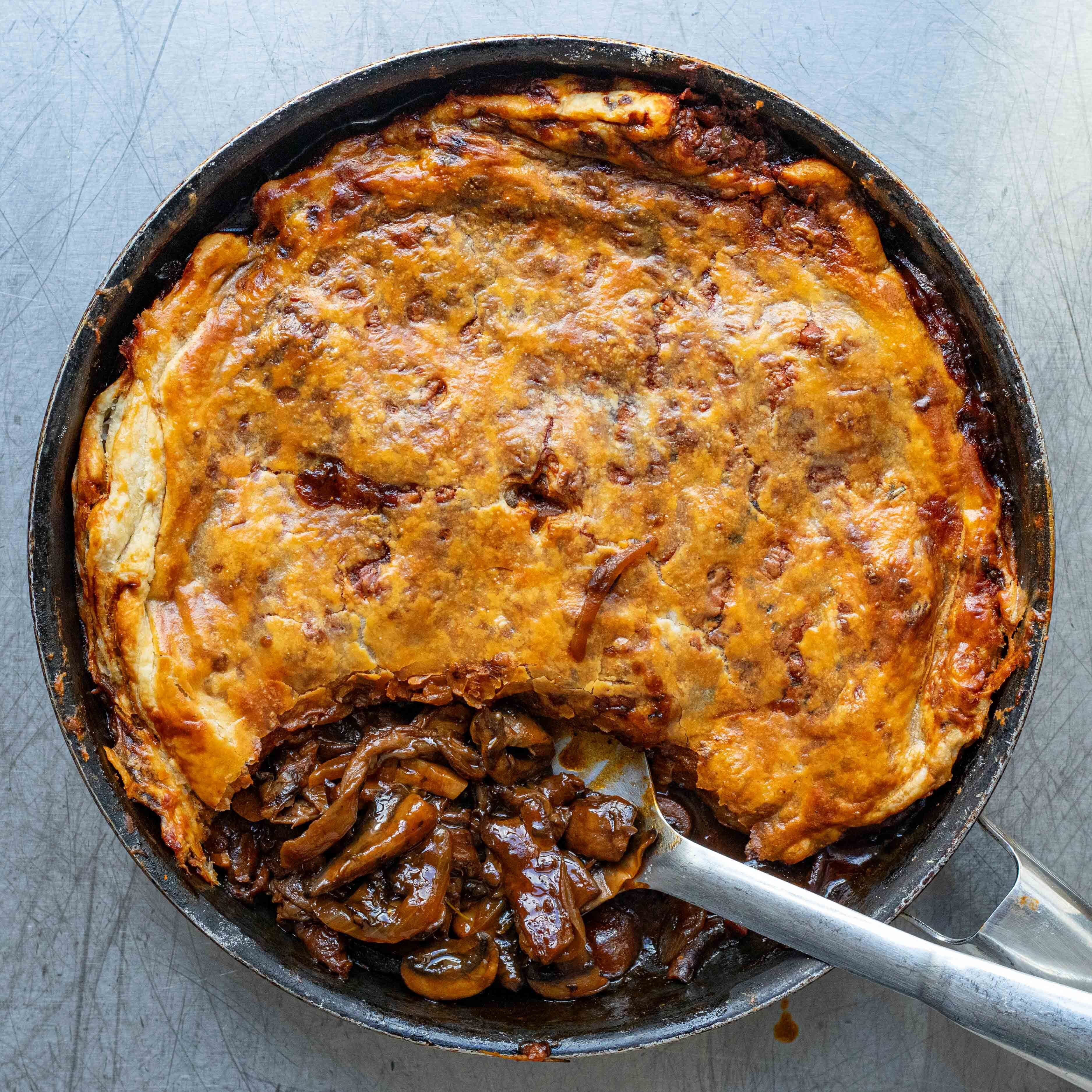 Cheesy Marmite Mushroom Pie