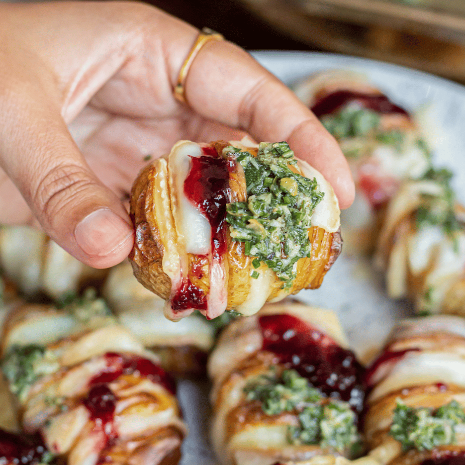 Christmas Hasselback Potatoes