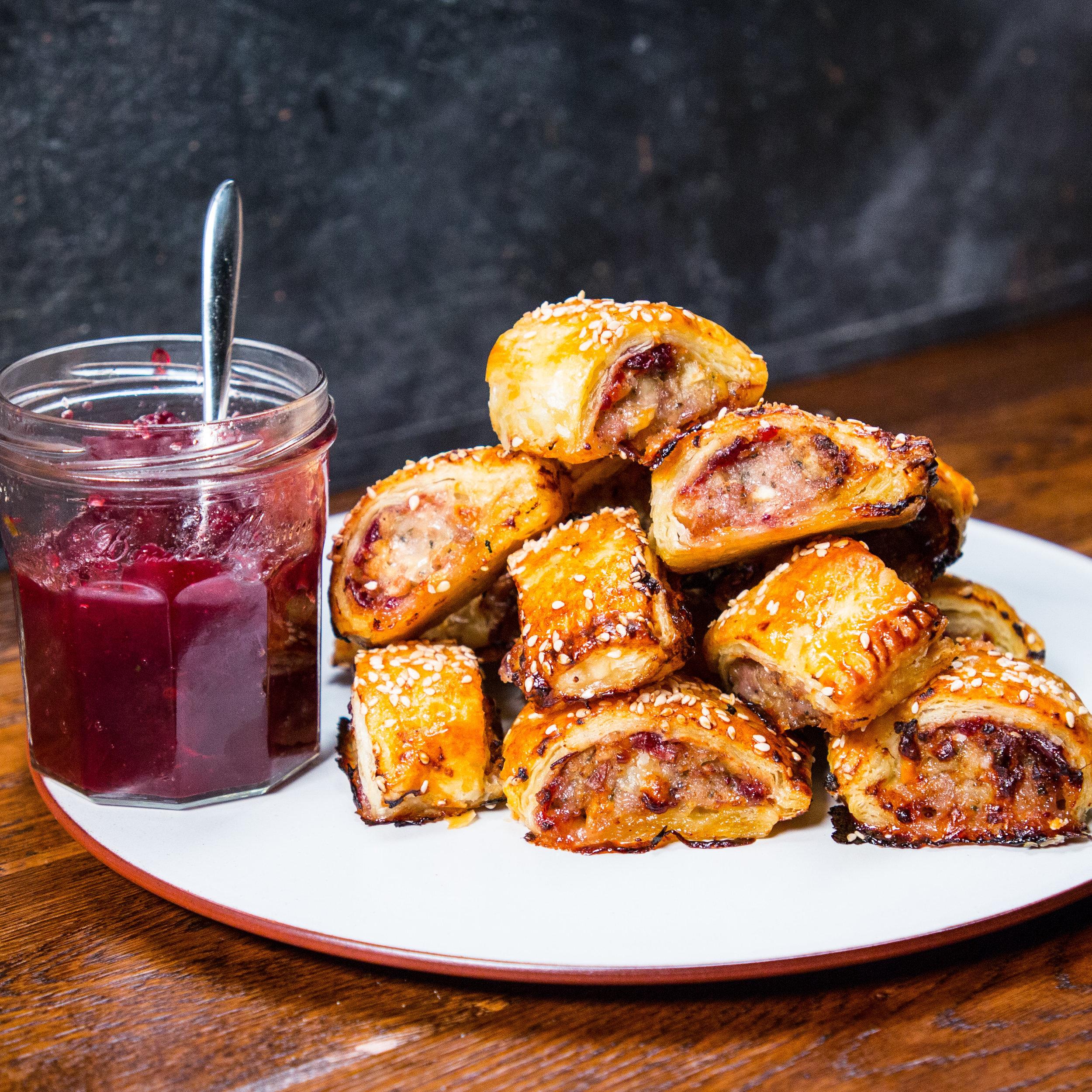 Christmas Stuffing Sausage Rolls