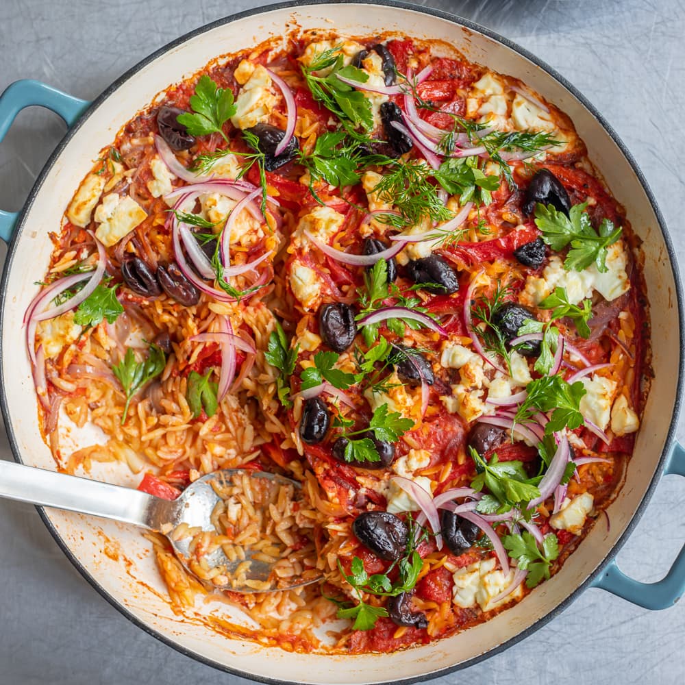 Feta Baked Orzo