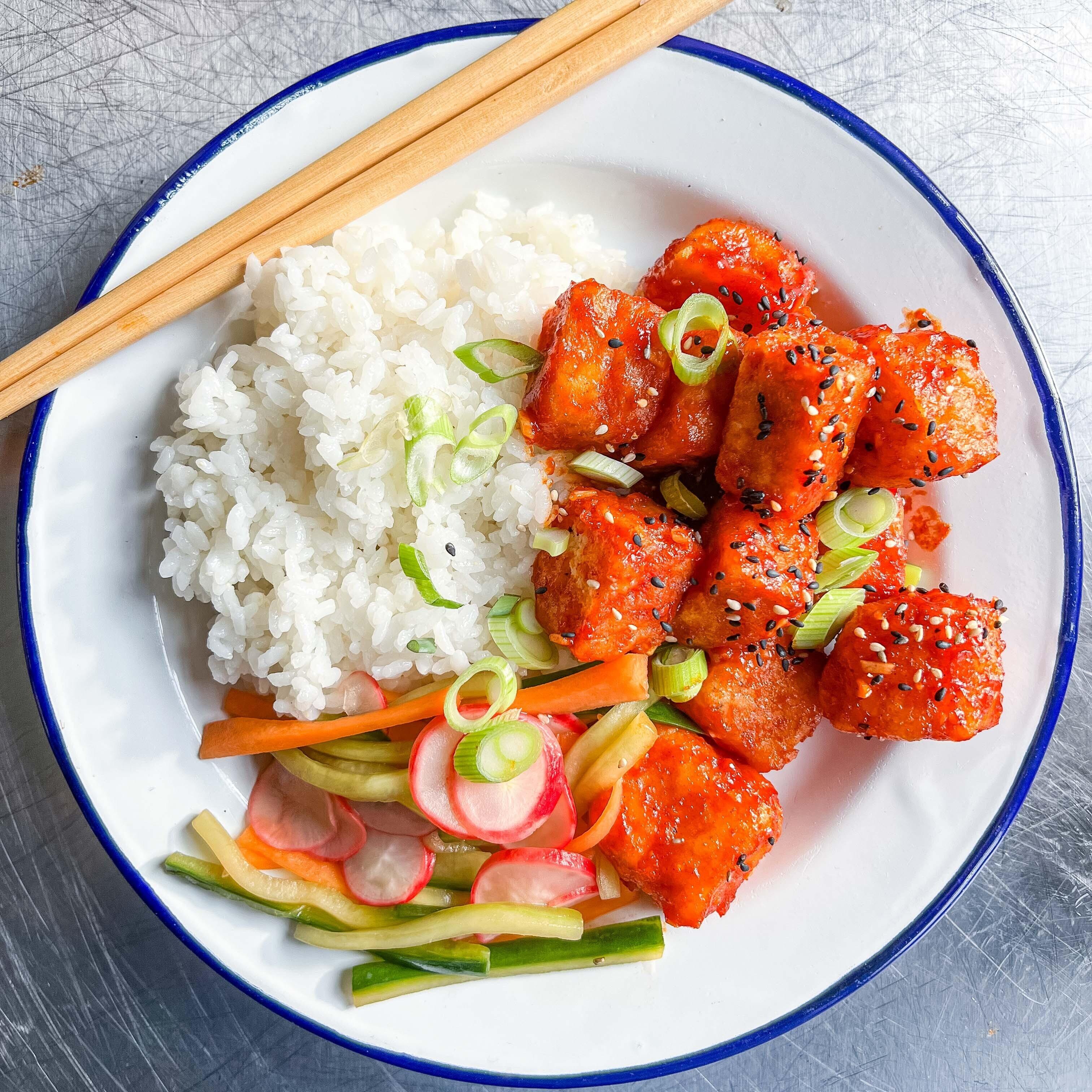 Gochujang Tofu Rice Bowl