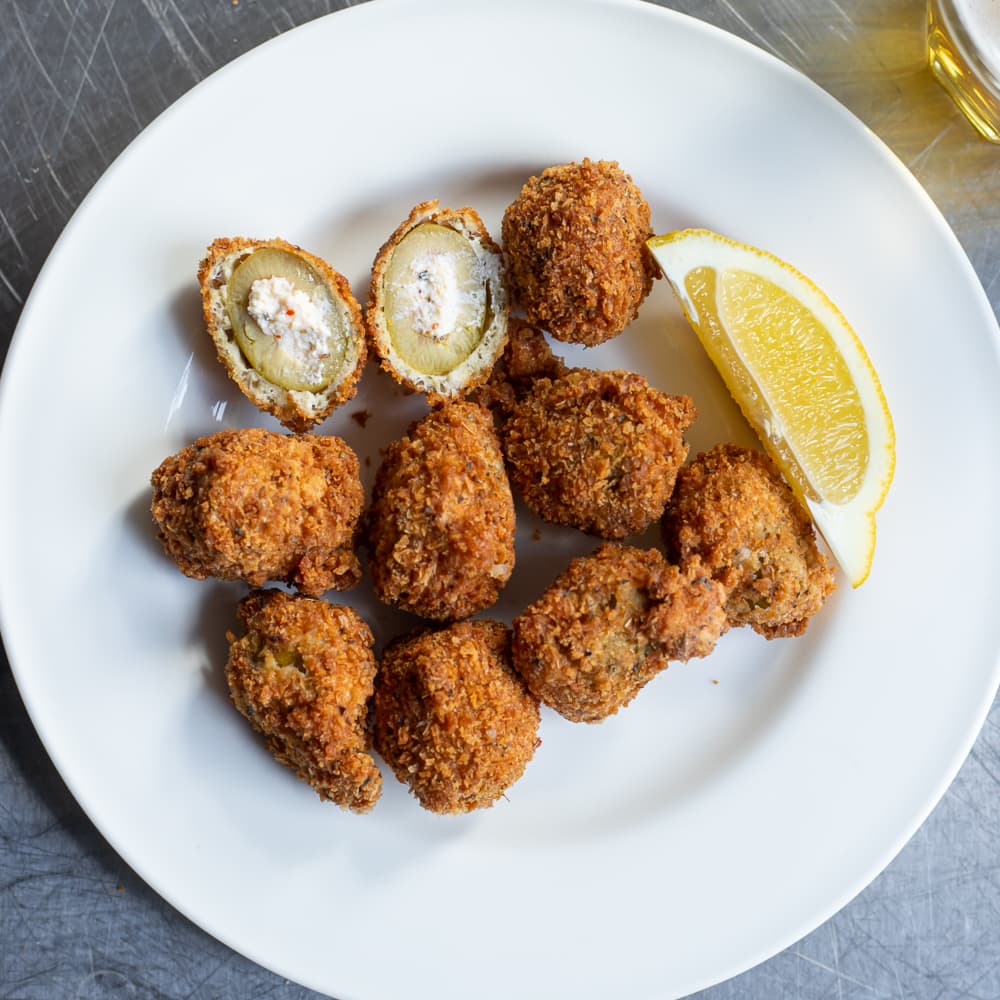 Ricotta Stuffed Crispy Fried Olives