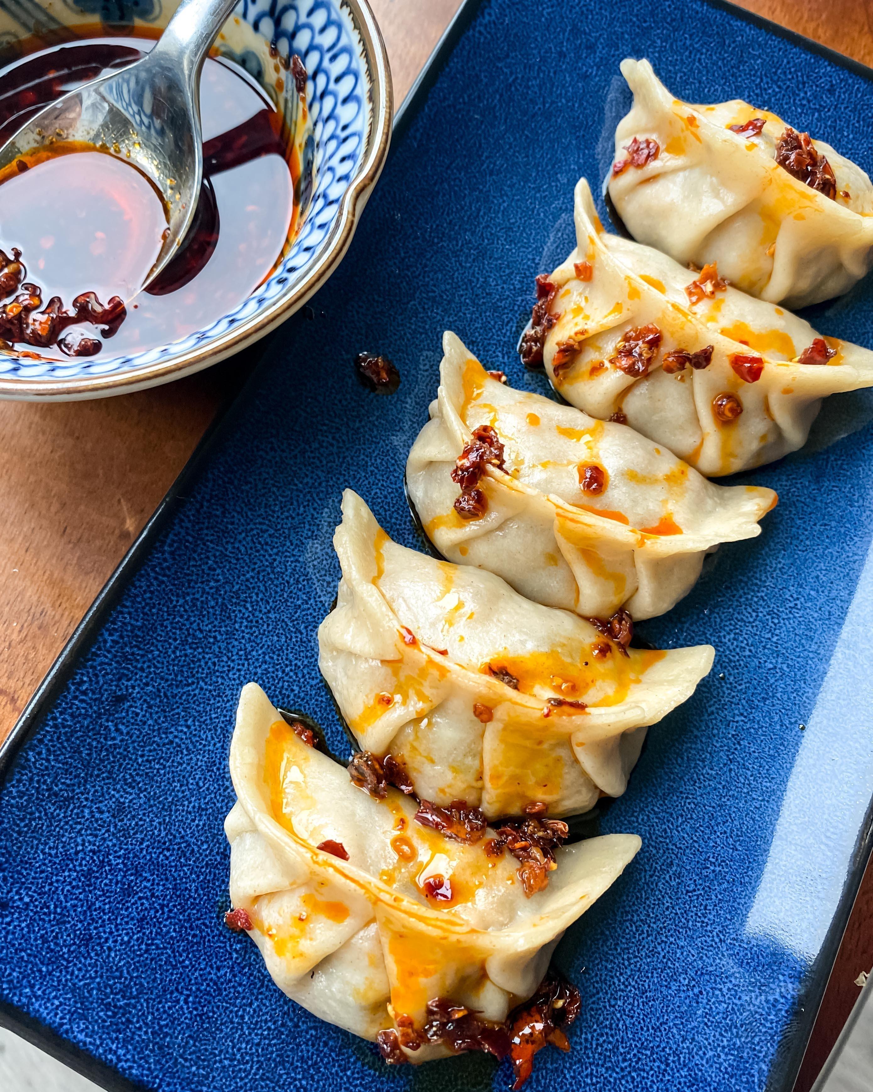 Tofu and Mushroom Dumplings