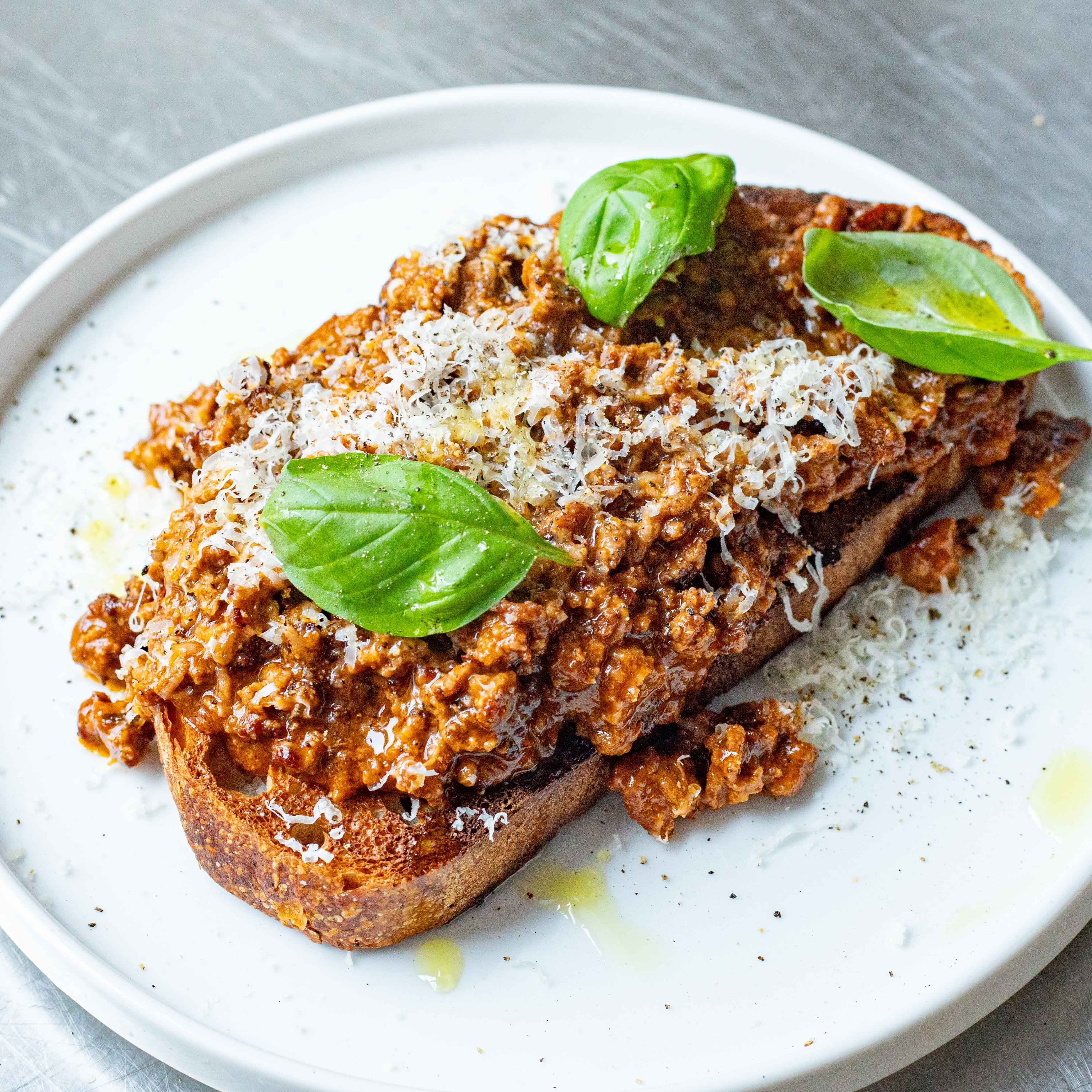 Bolognese On Toast