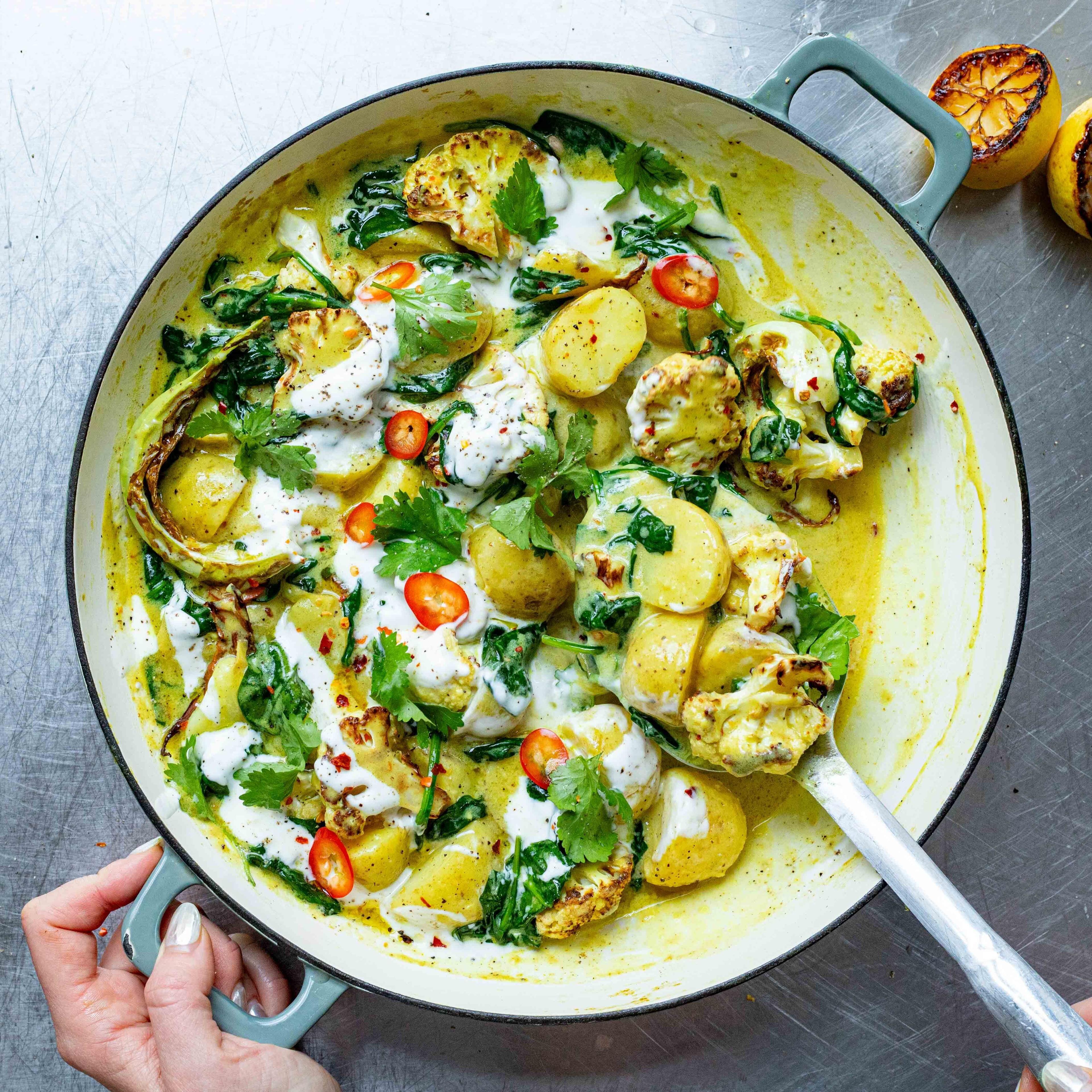 Cauliflower and Charred Lemon Curry