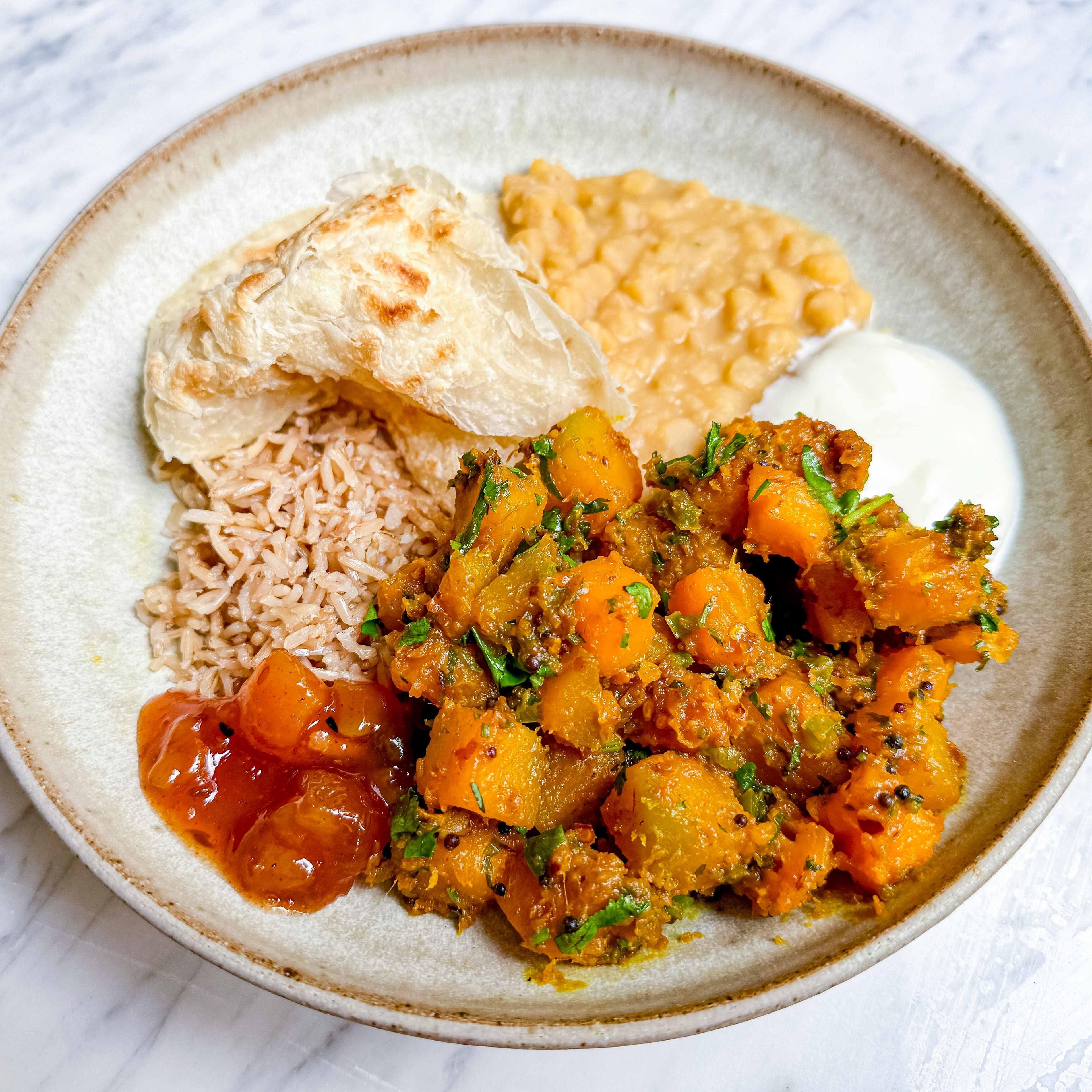 Dry Spiced Squash Curry