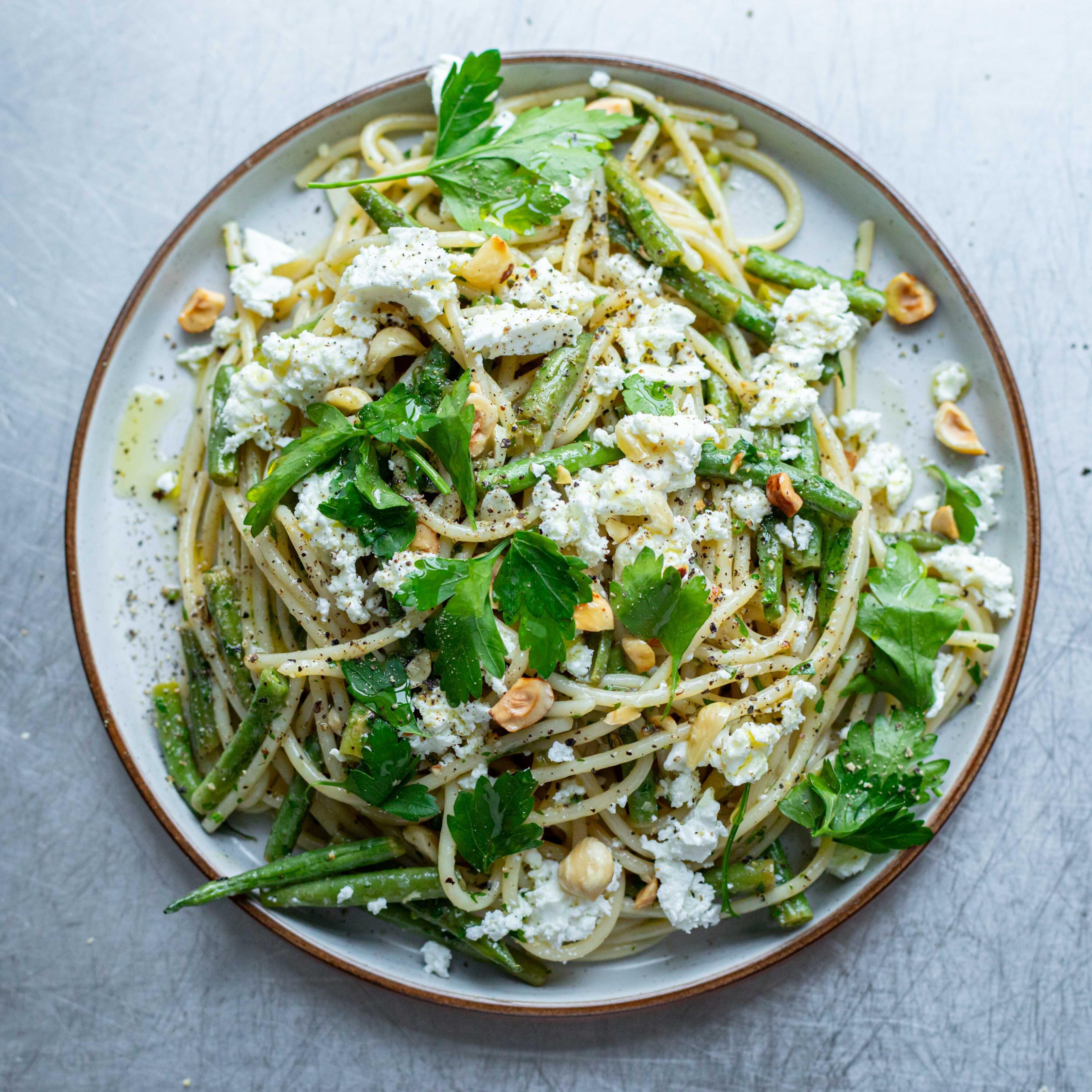 Green Bean Feta Pasta Recipe