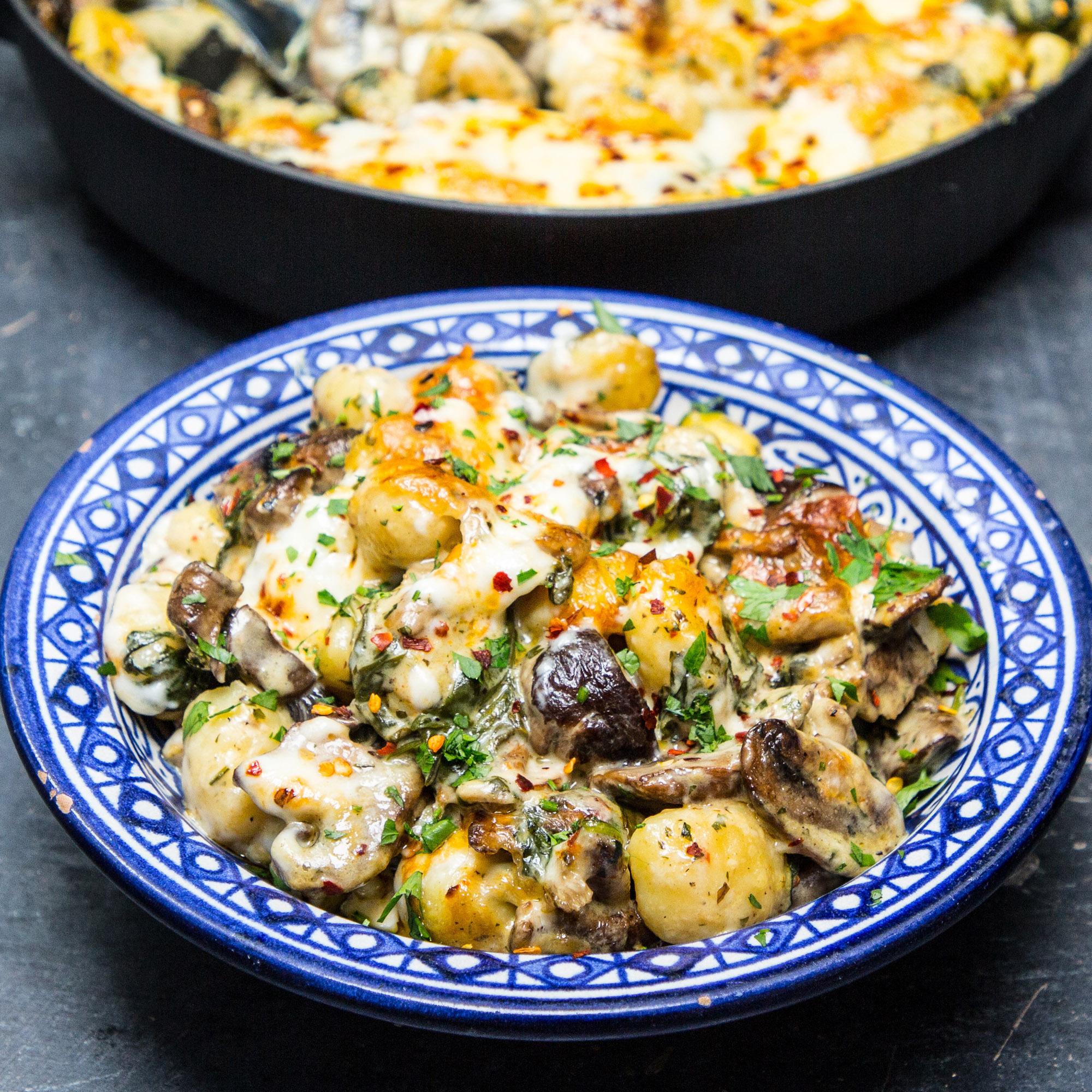 Mushroom Gnocchi Bake