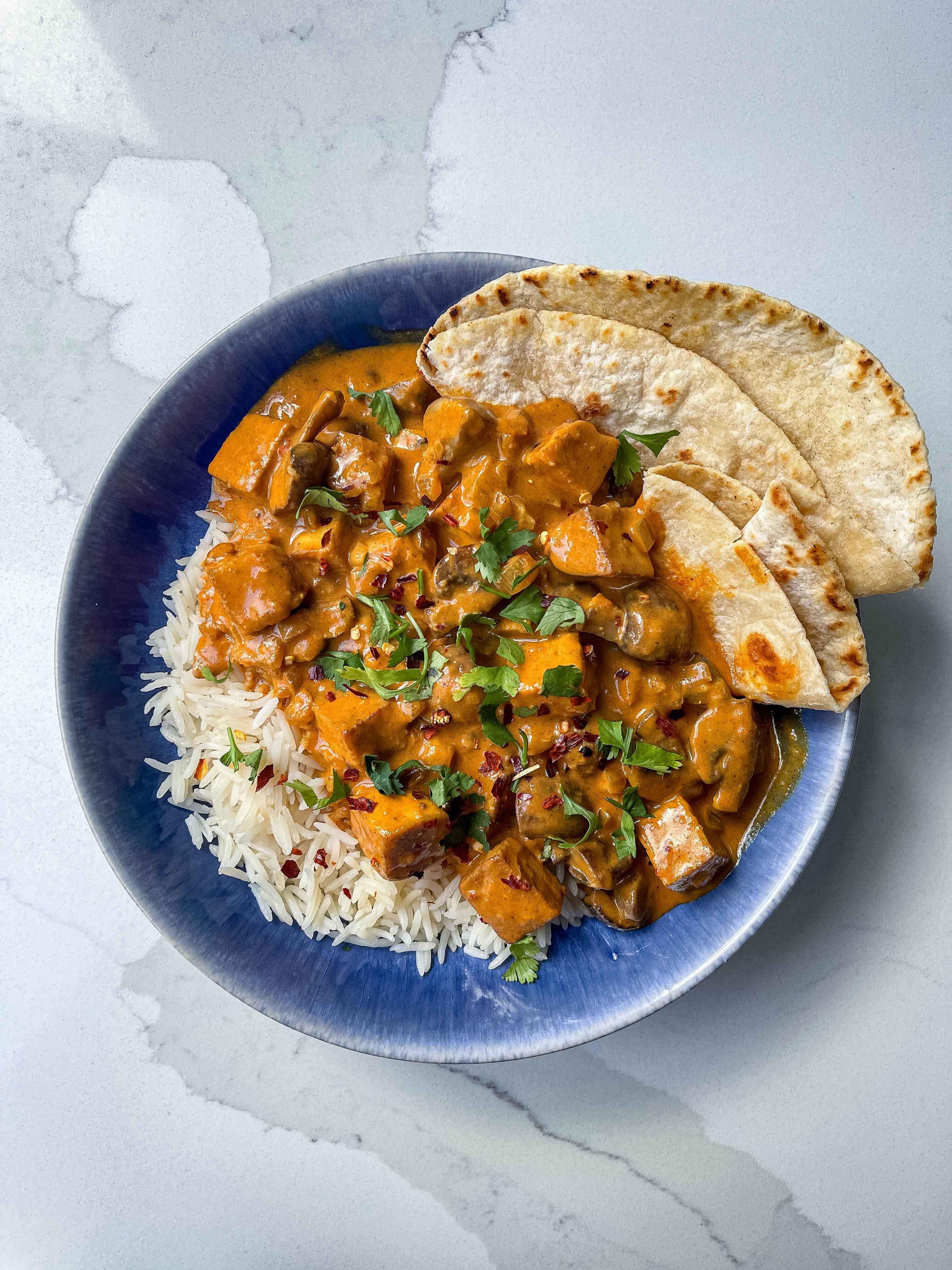 Mushroom and Tofu Butter Curry