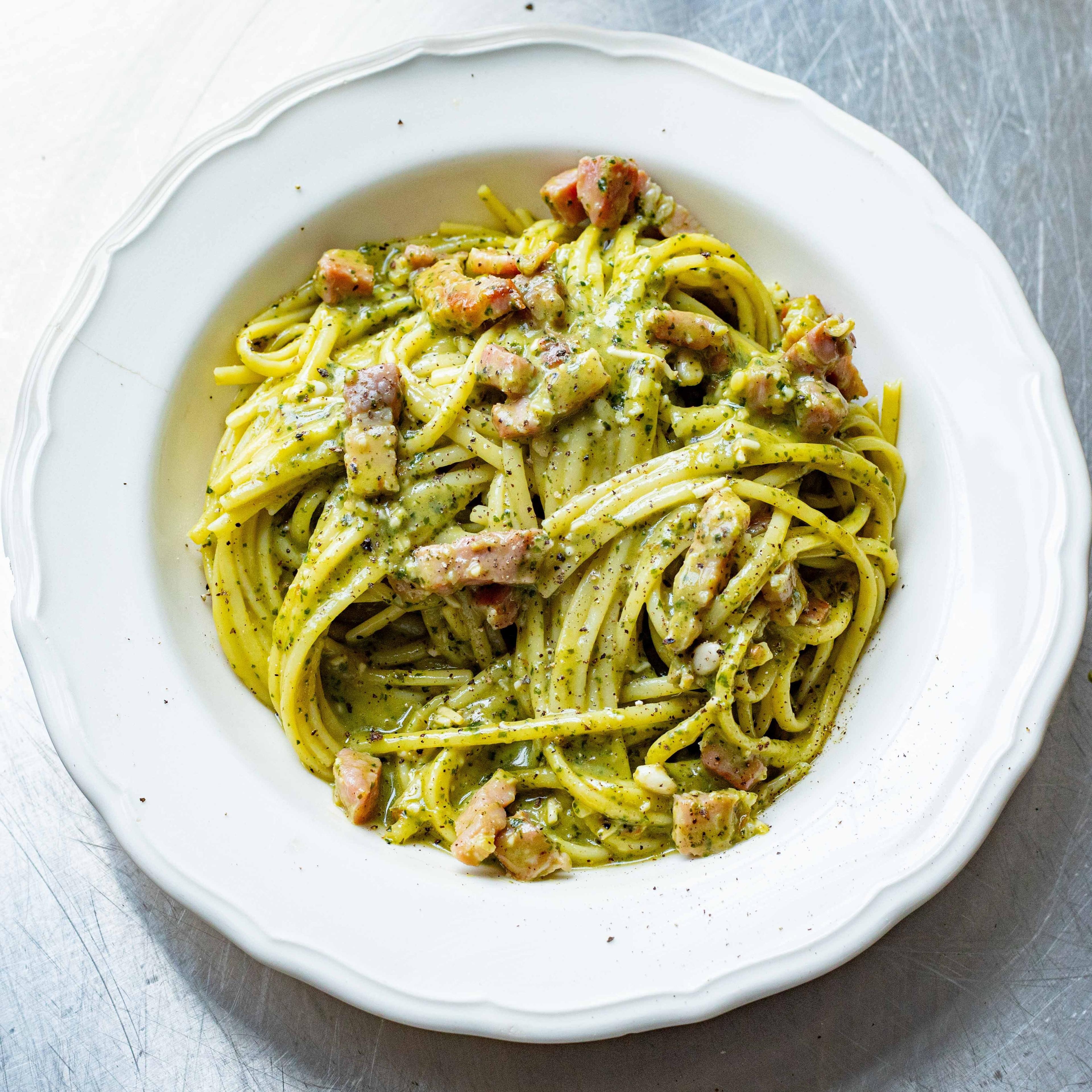 Pesto Carbonara