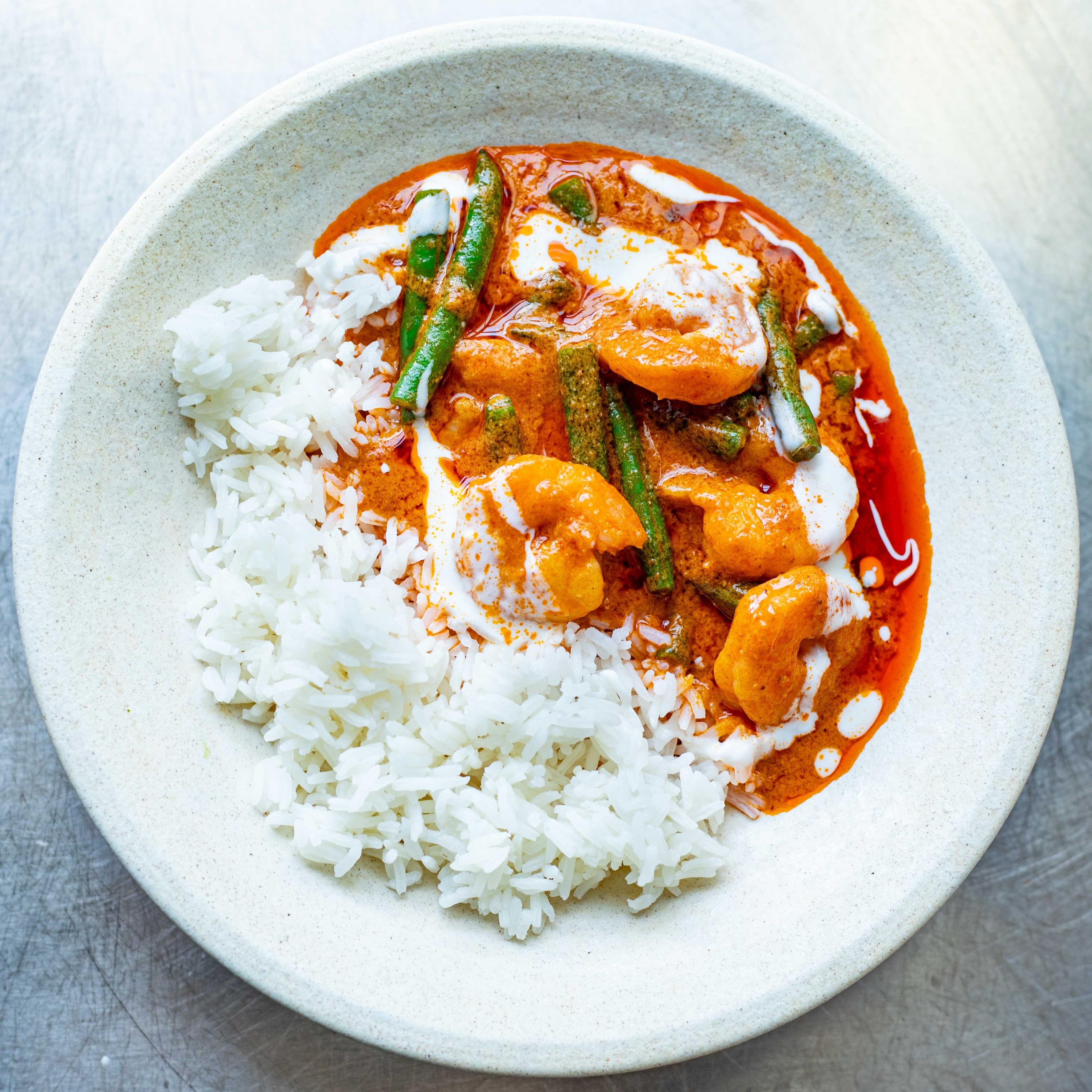 Spiced Tomato Prawn Curry