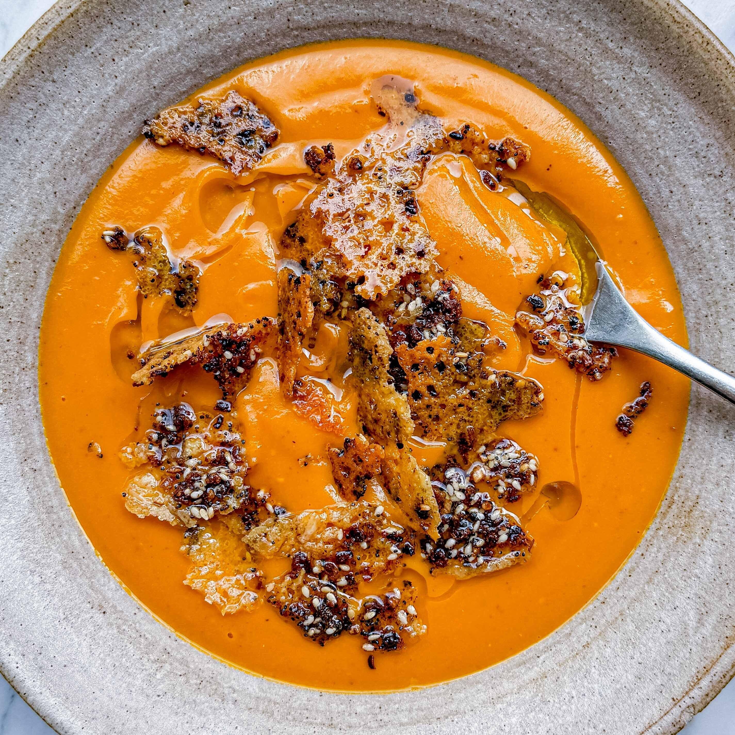 Squash Fennel Seed Roasted Tomato Soup