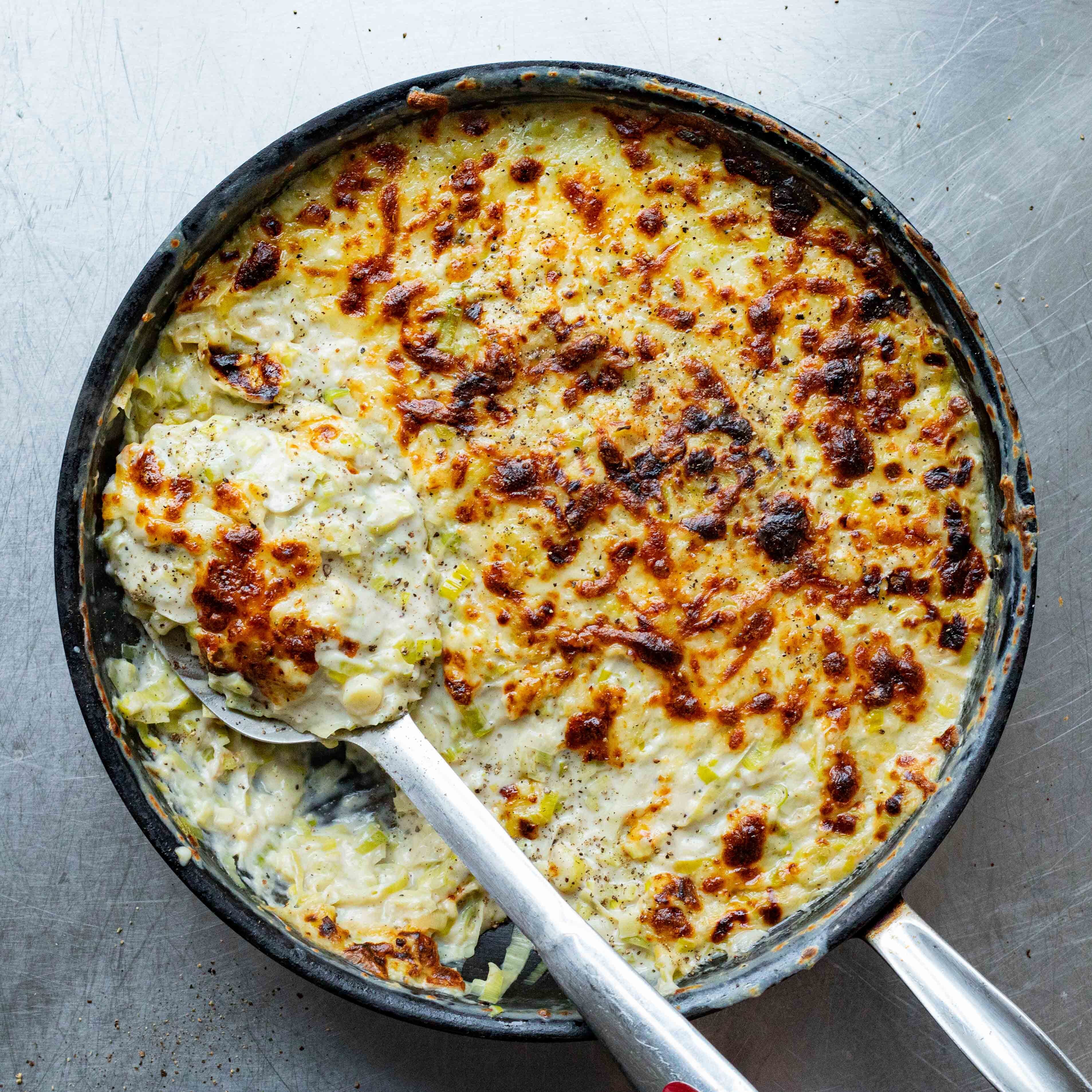 Cheesy Cacio e Pepe Leeks