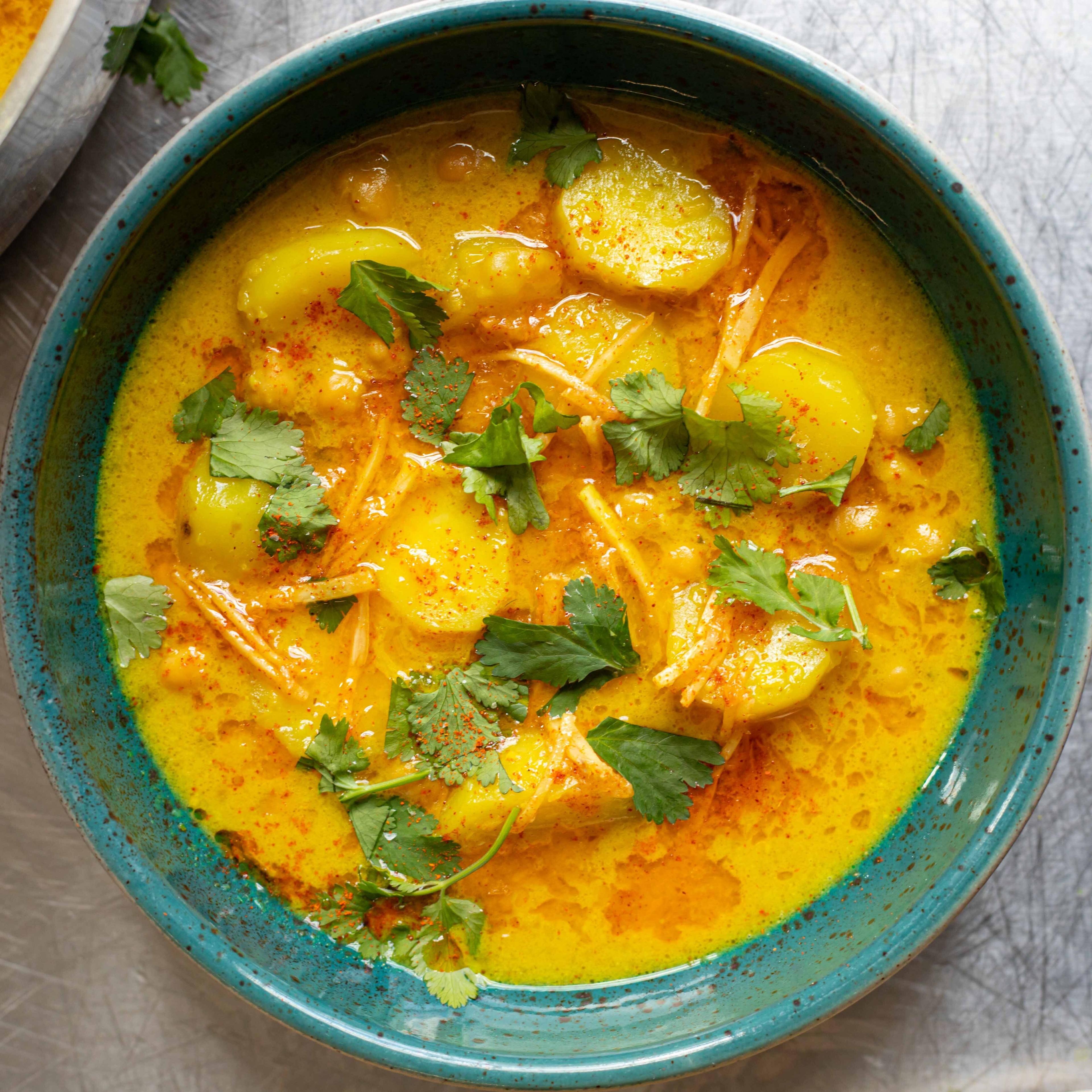 Coconutty Potato and Chickpea Soup