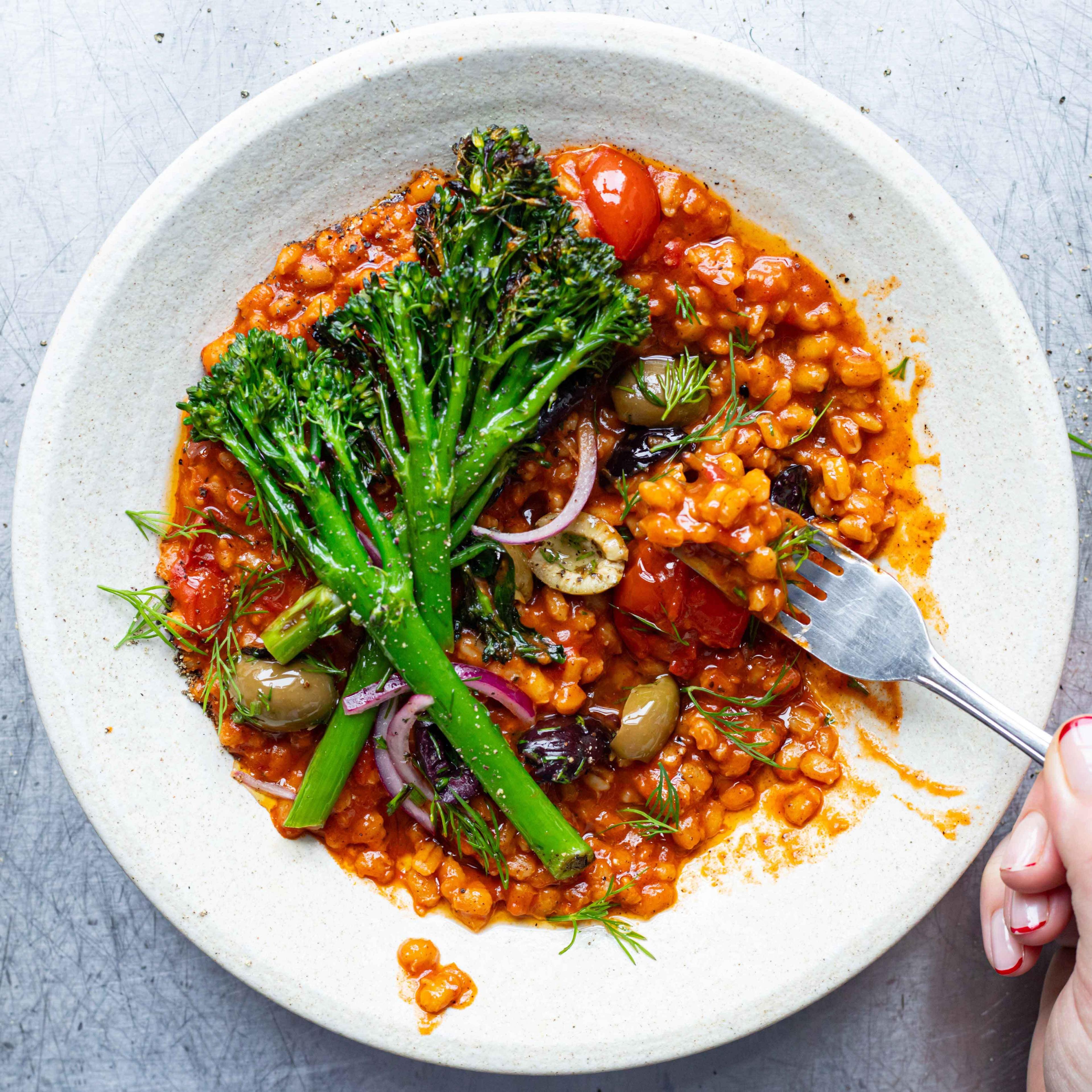 Greekish Tomato Barley