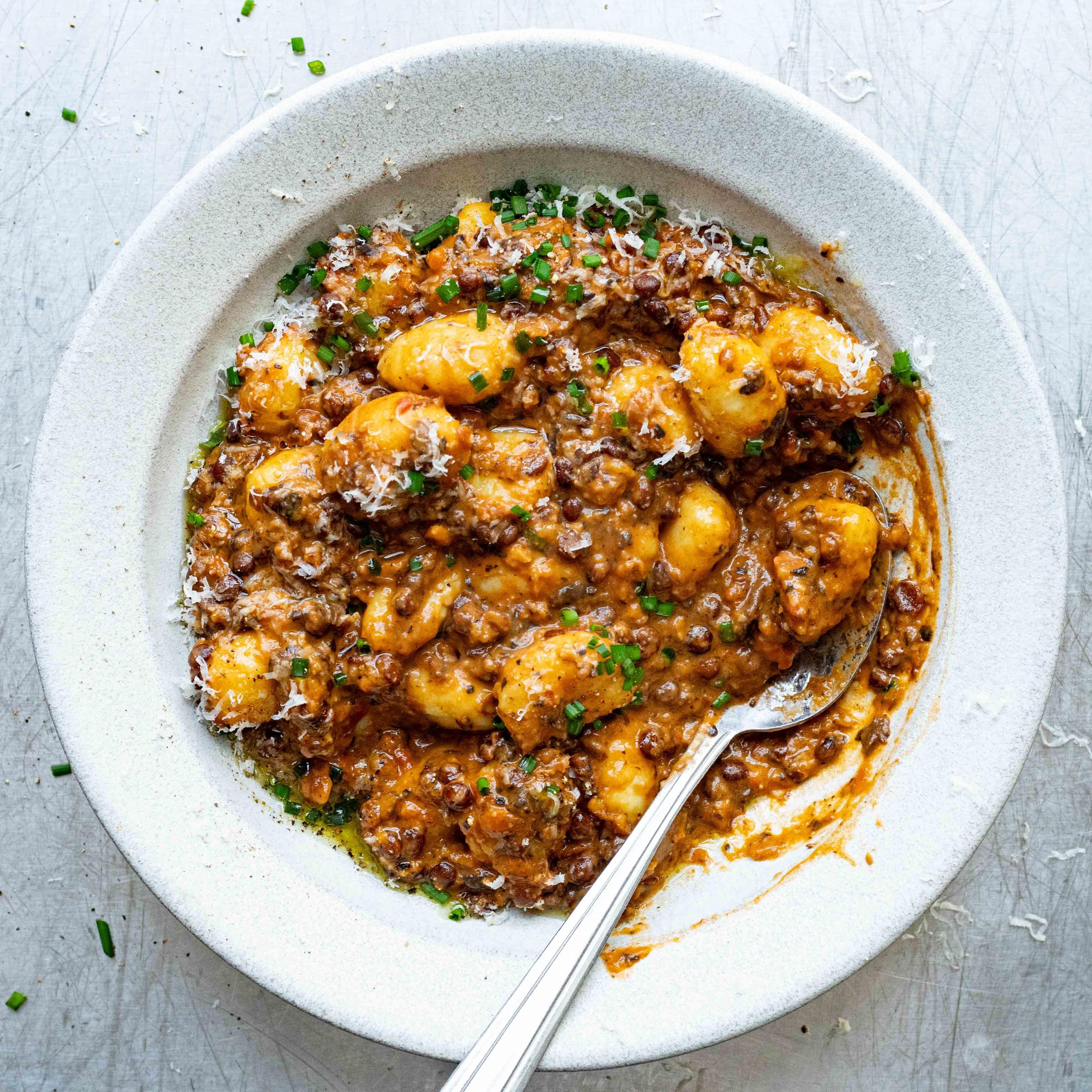 Mushroom Lentil Gnocchi