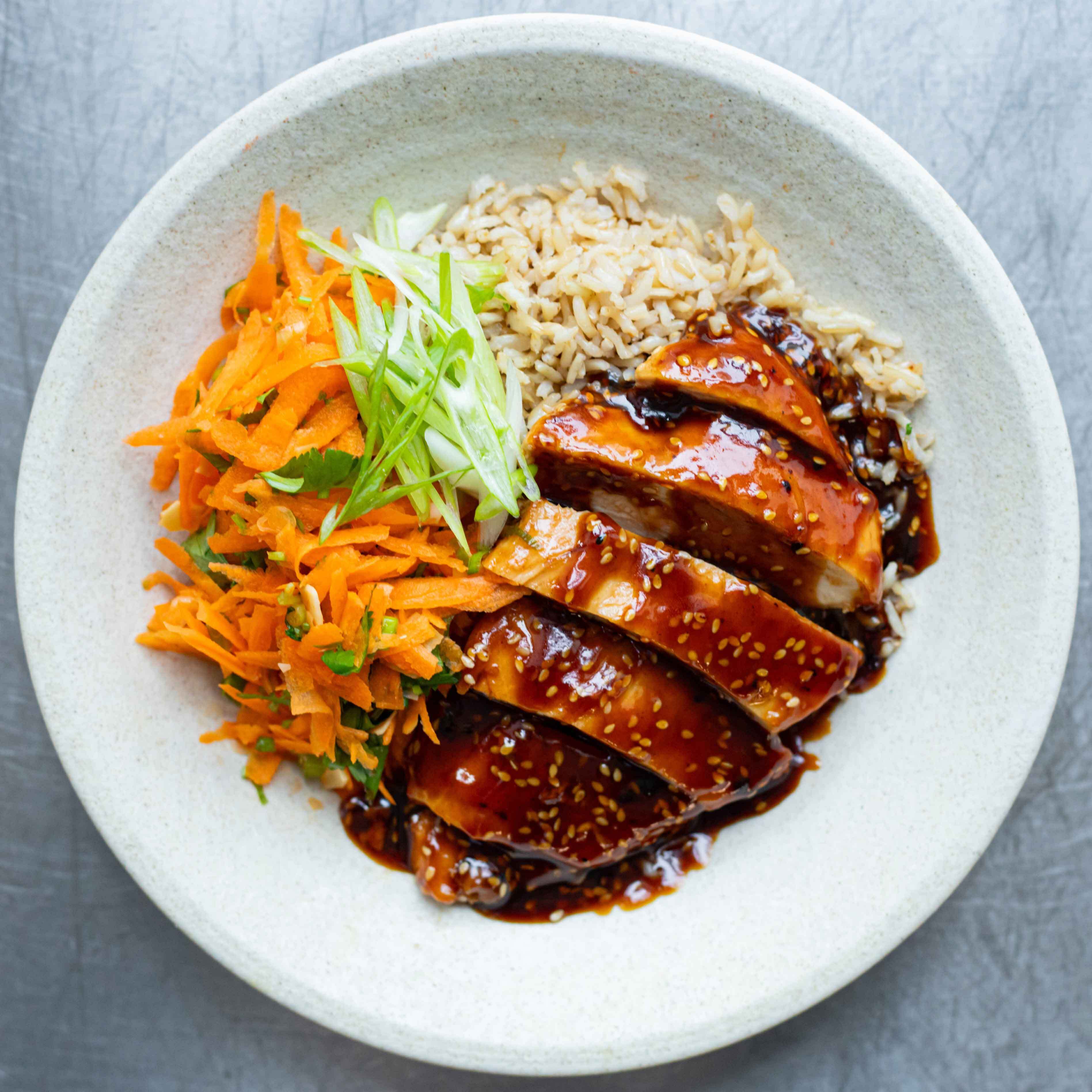 Sticky Tamarind Chicken with Coconut Slaw