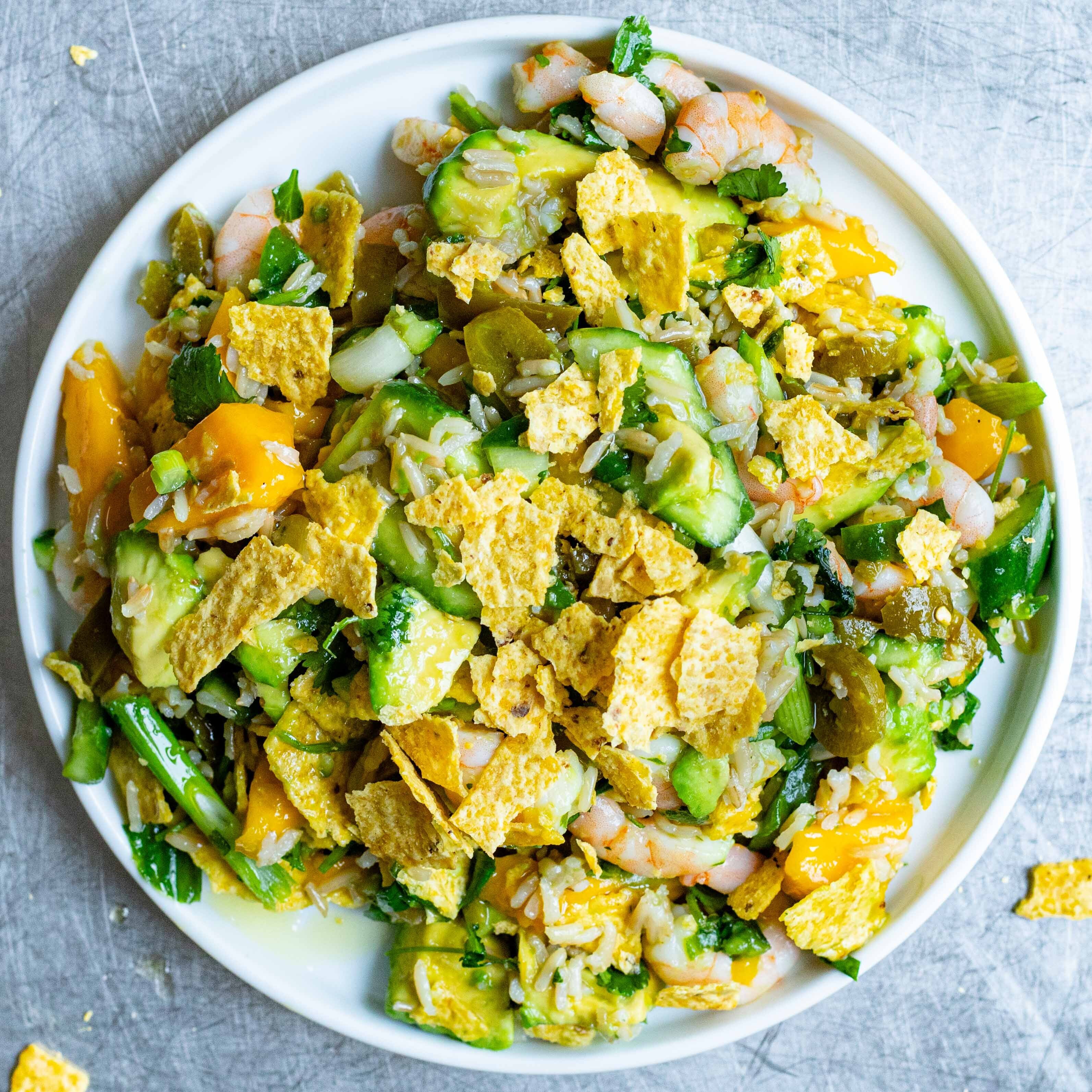 Jalapeño Mango Prawn Chopped Salad