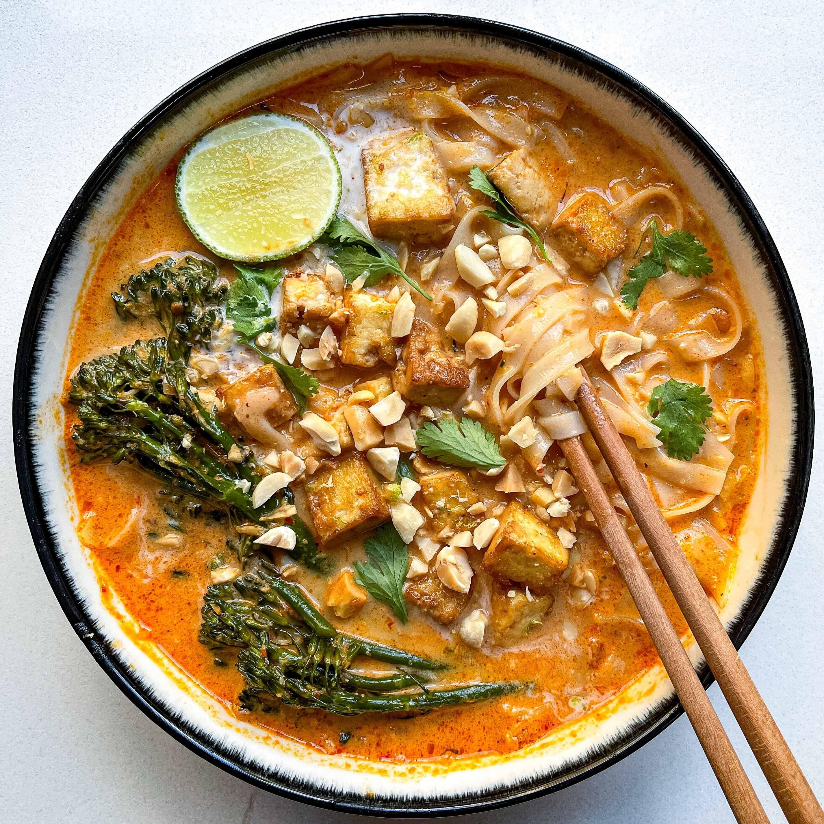 Speedy Thai Red Curry Noodle Soup