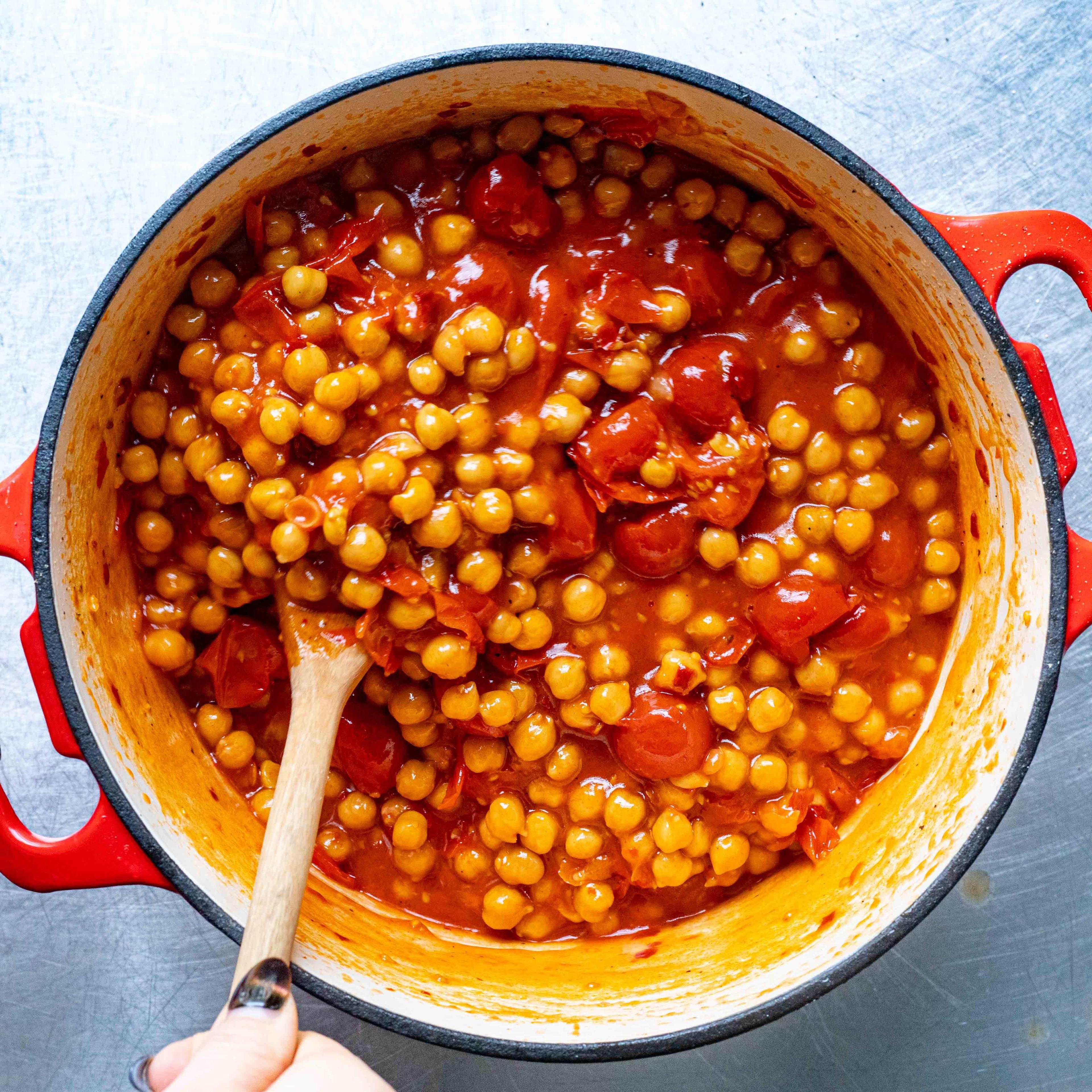 Batch Recipe: Spicy Harissa Chickpeas