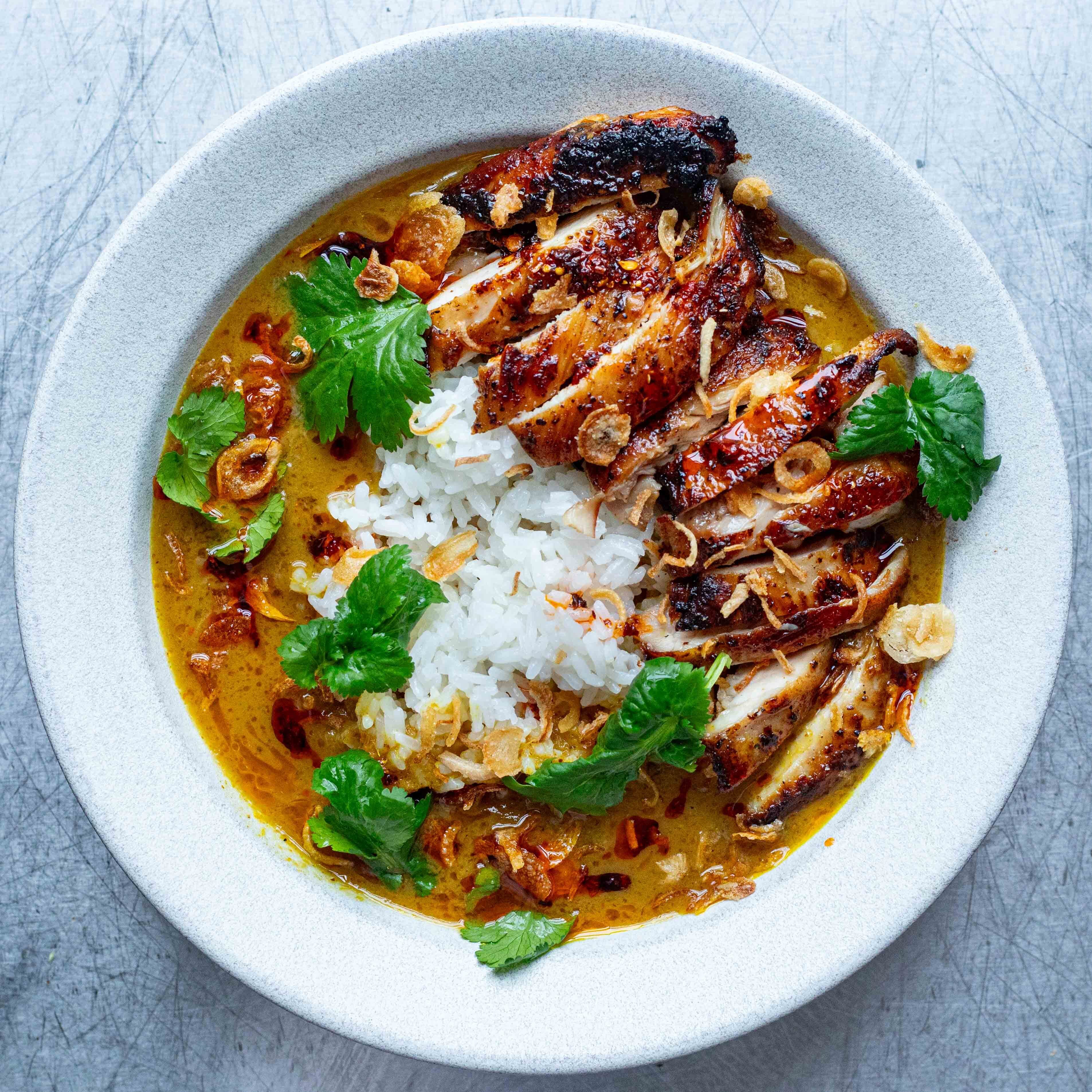 Curried Coconut Chicken Rice