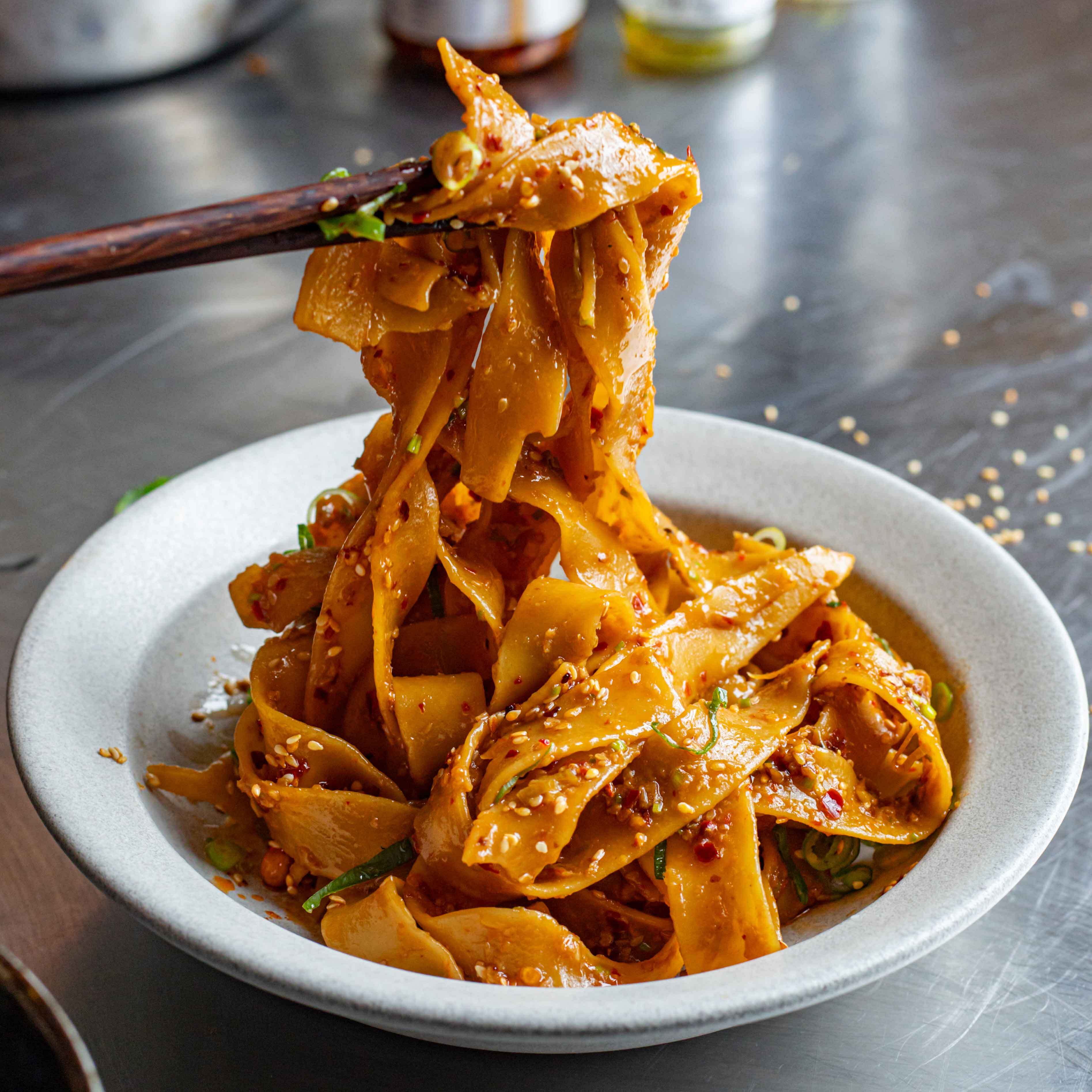 Quick and Spicy Pappardelle