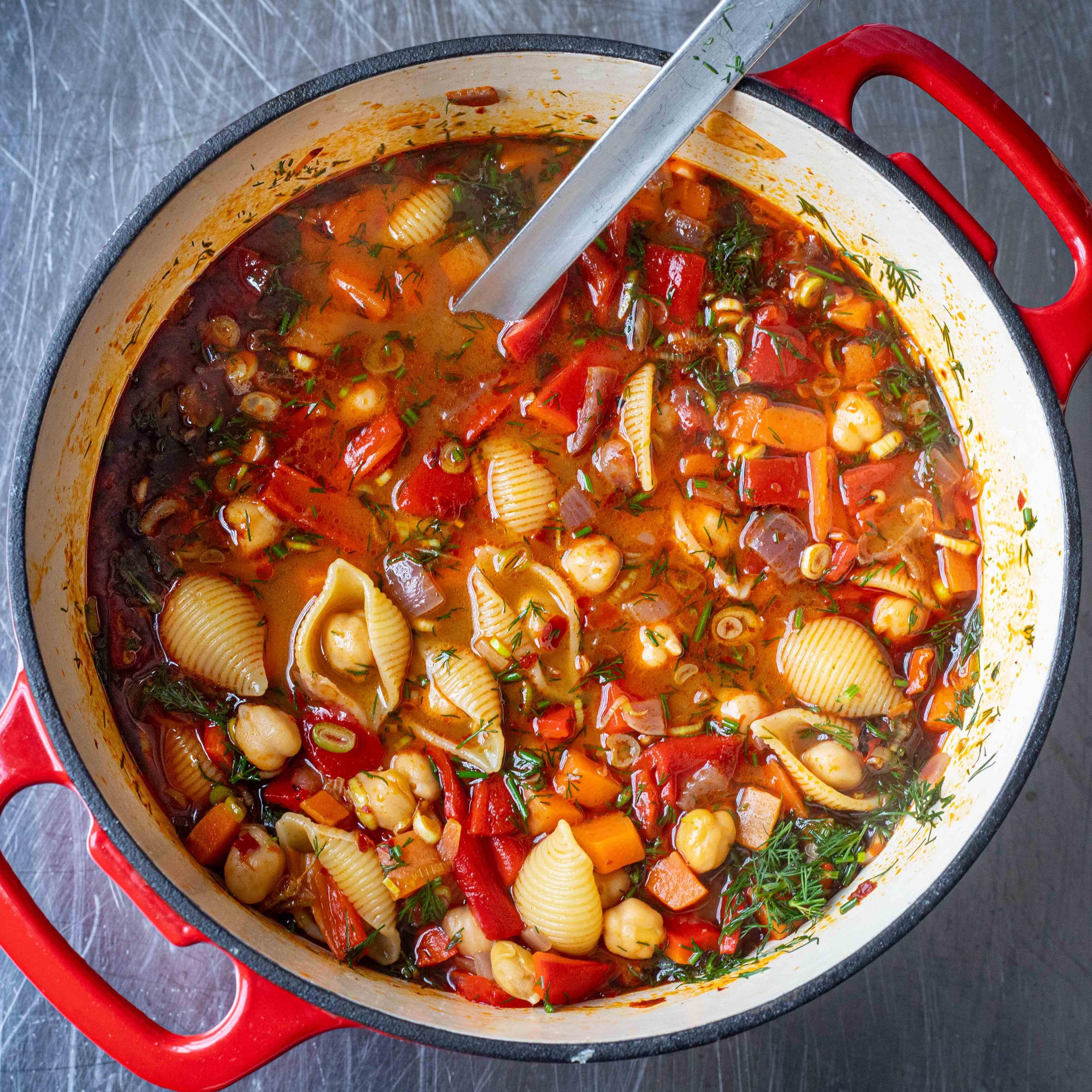 Spicy Harissa Pasta E Ceci