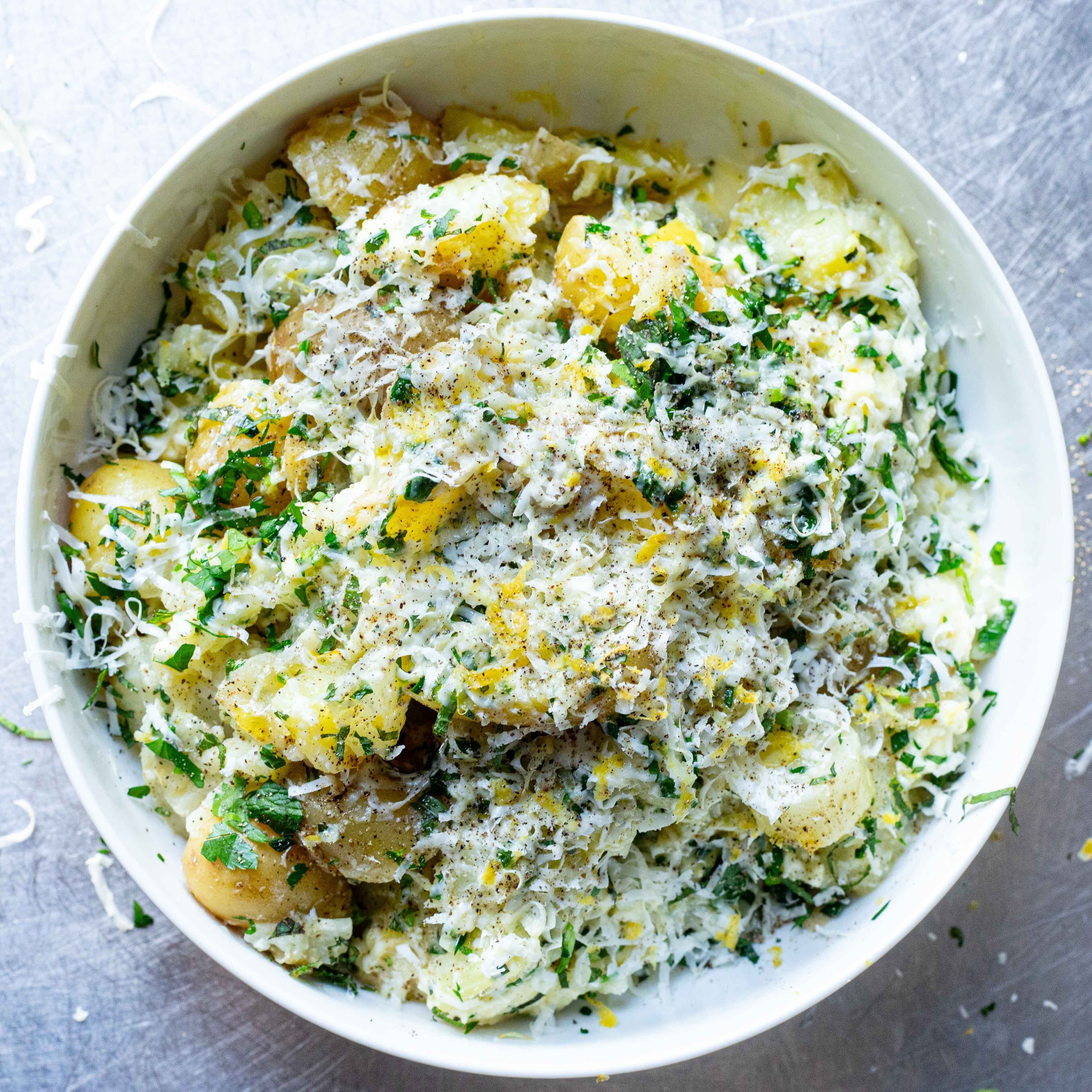 Cheesy Potato Fennel Salad