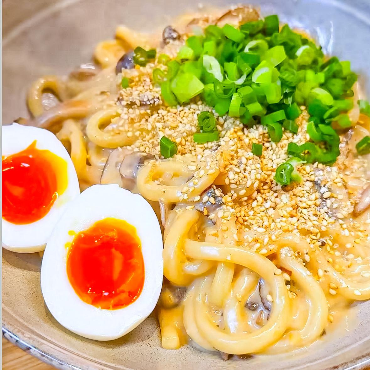 Creamy Mushroom Miso Udon