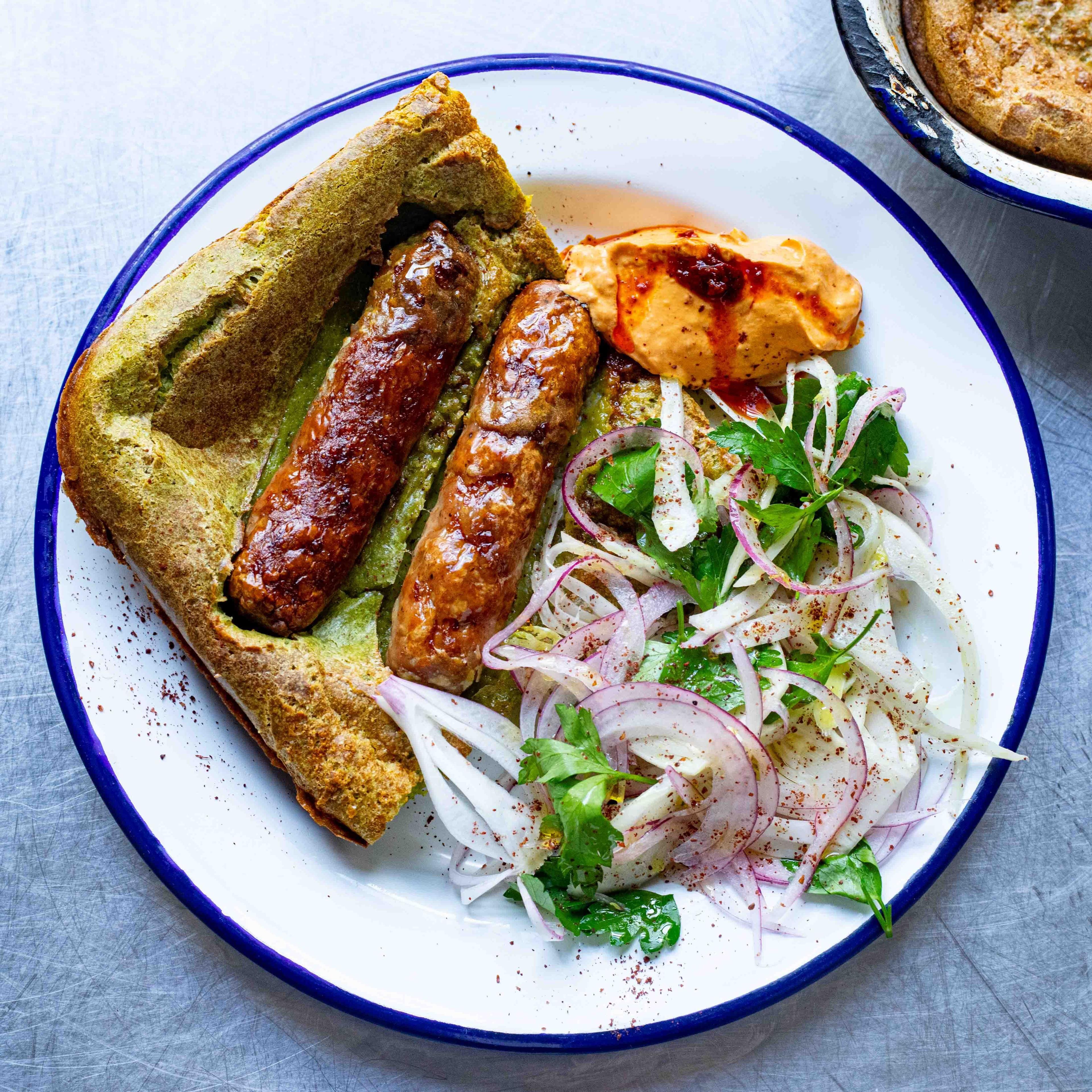 Herby Green Toad in the Hole