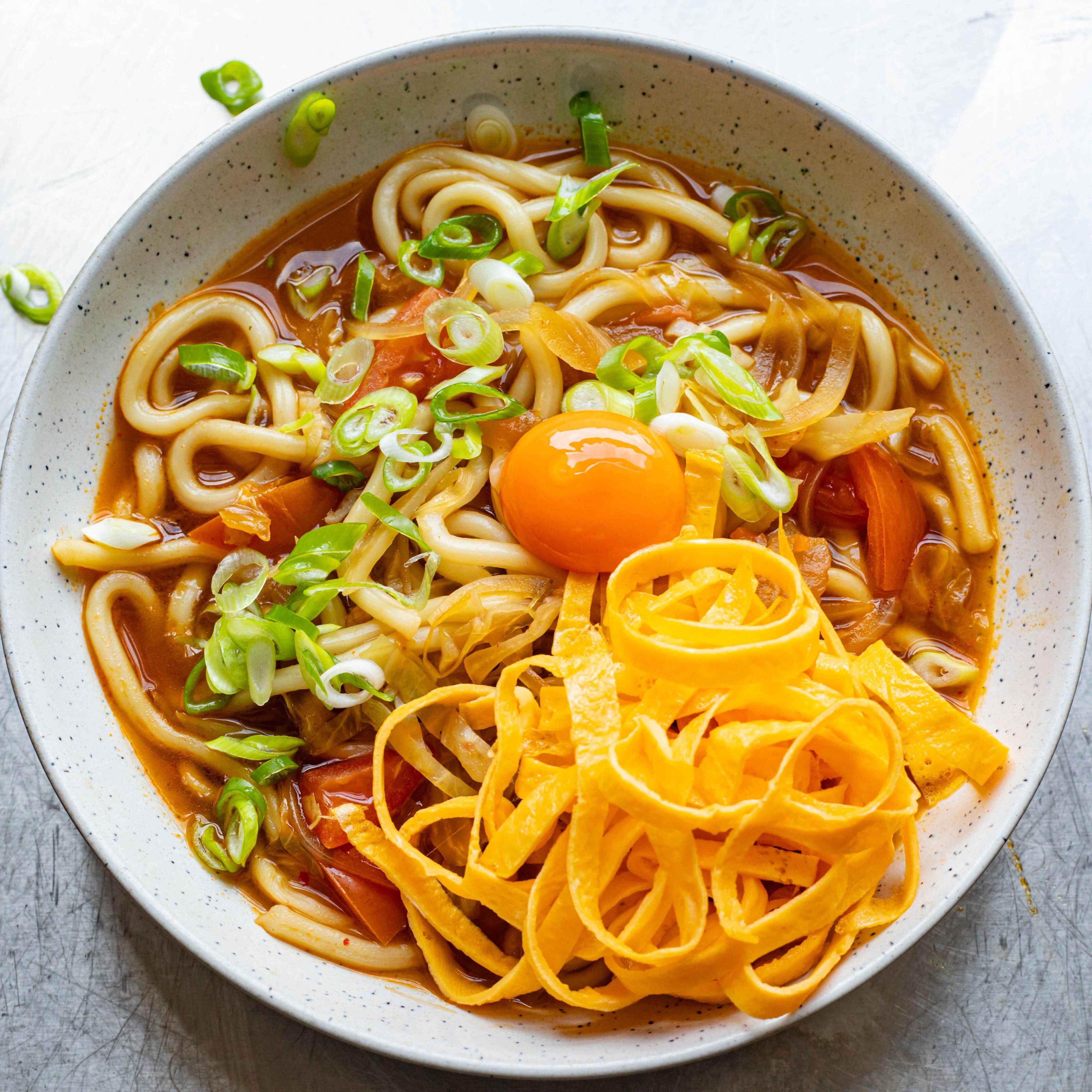 Kimchi Udon Noodle Soup Recipe