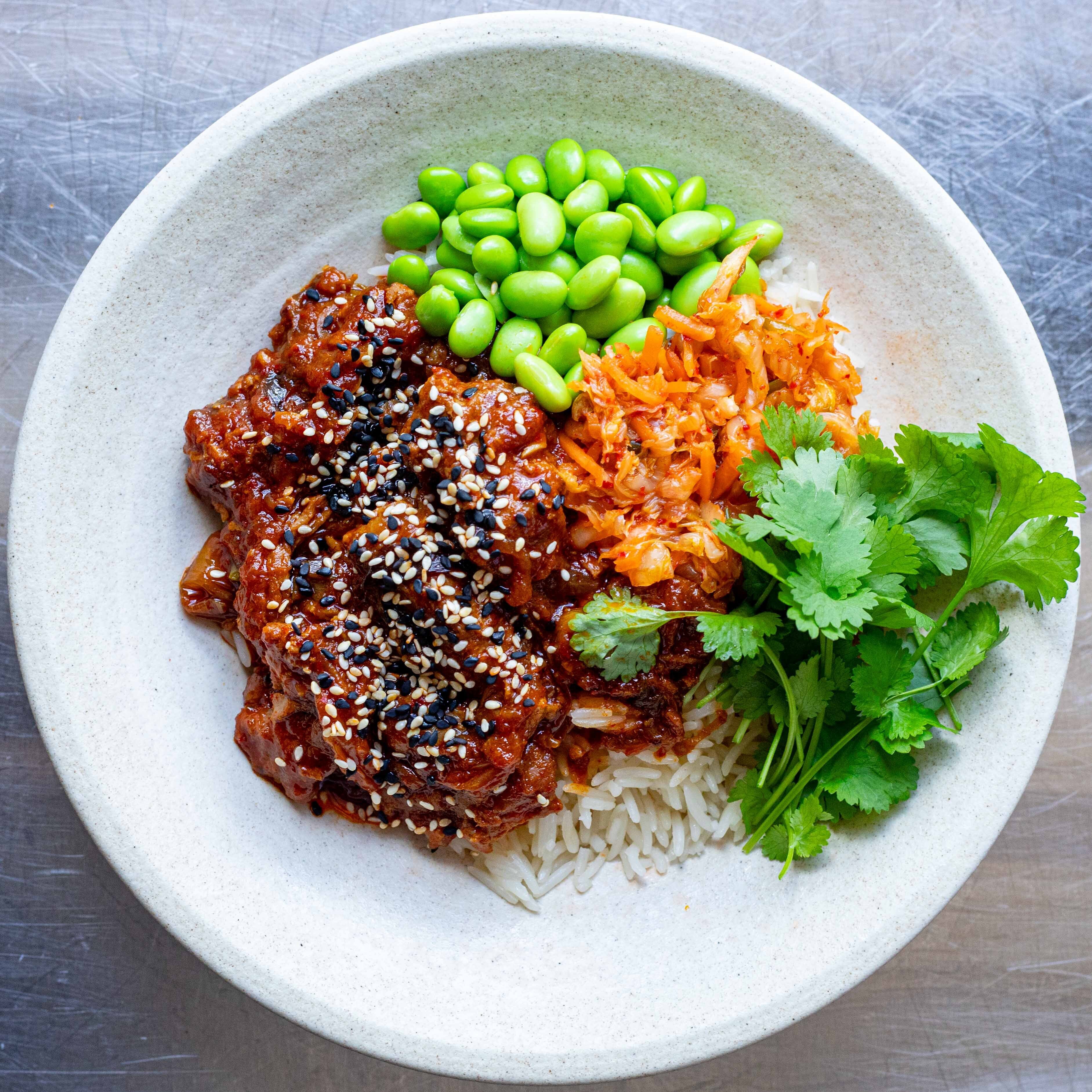 Spicy Pork Ragu Rice Bowl