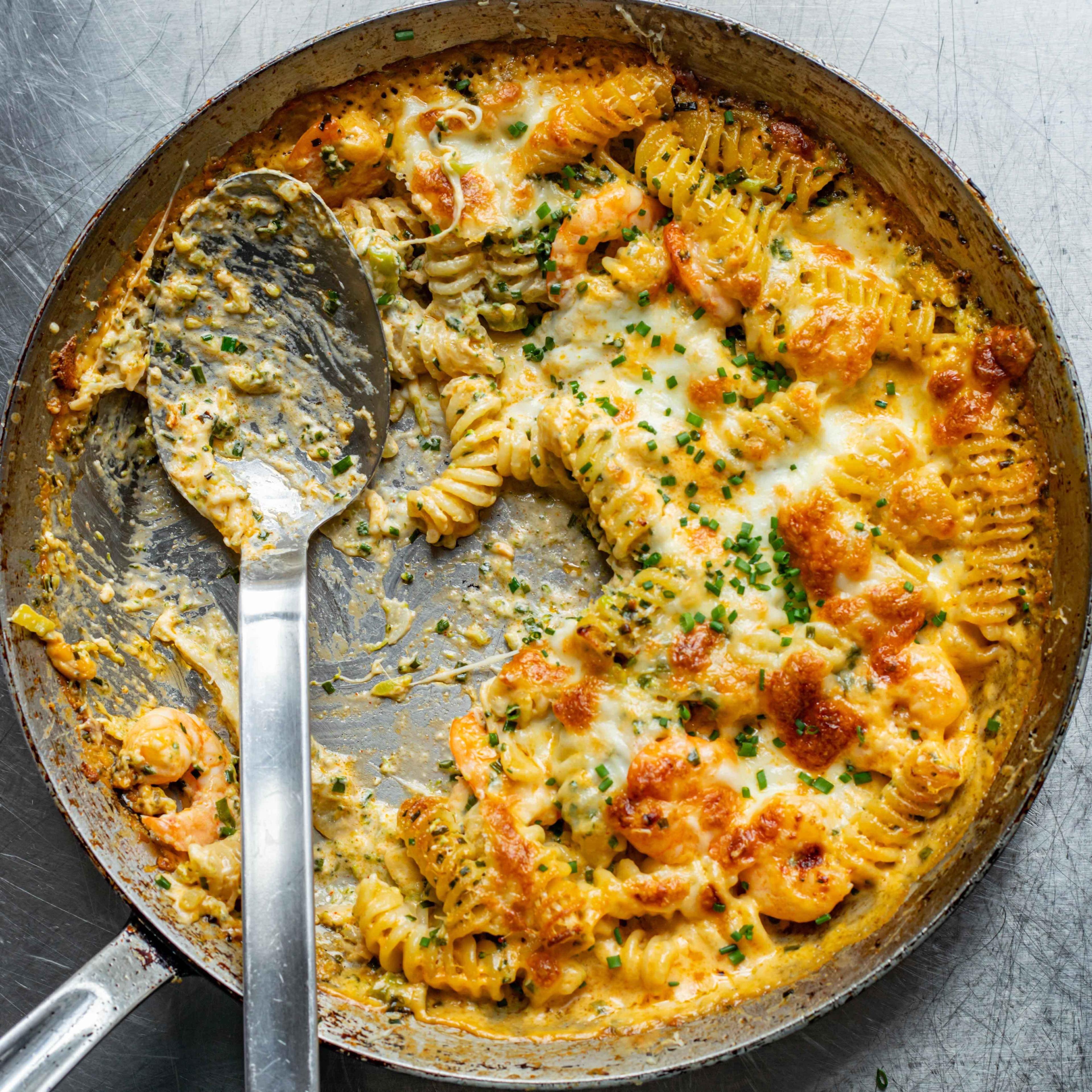 Spicy Prawn Pasta Bake