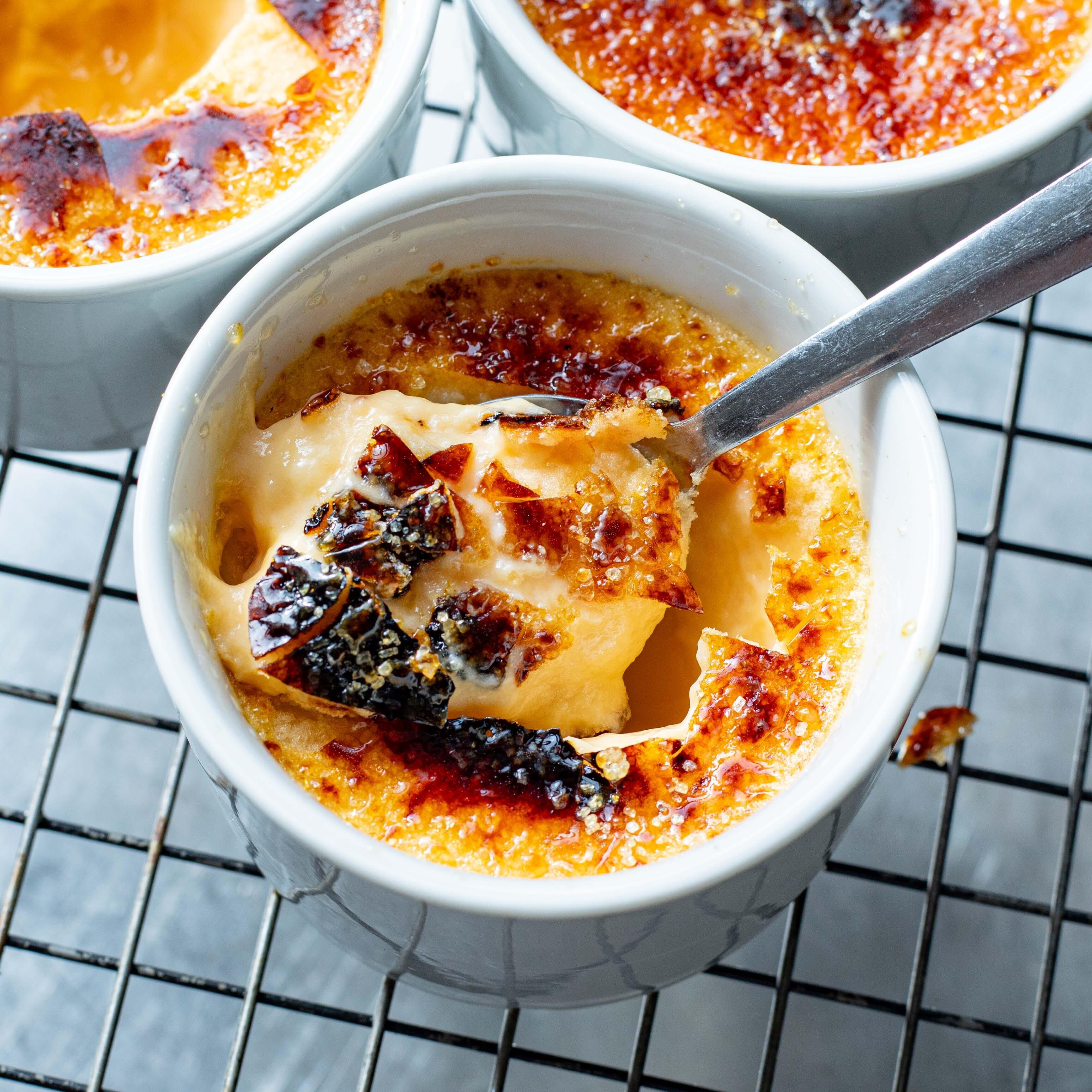 Baked Lemon Custard Brûlée