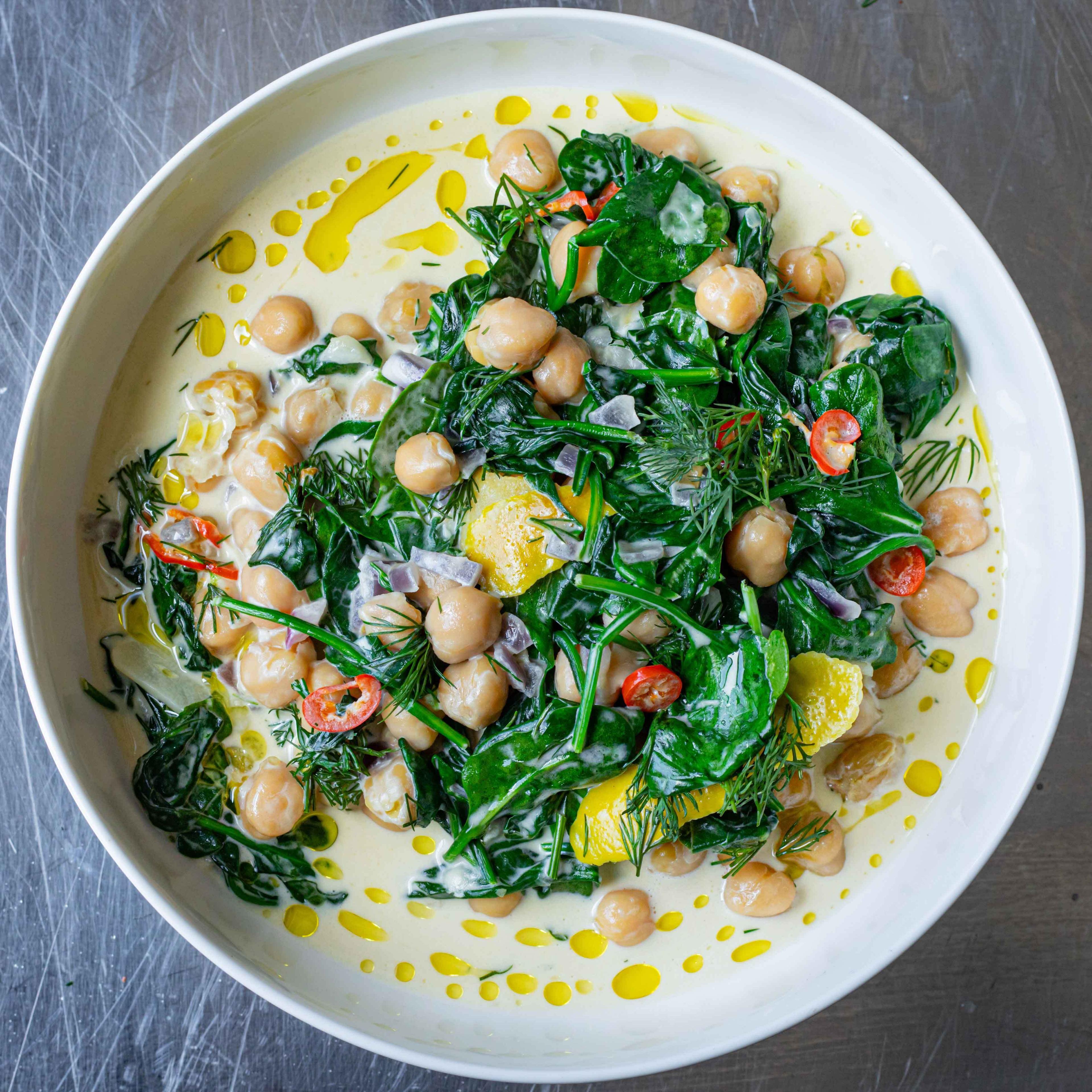 Creamy Lemon Chickpea Stew