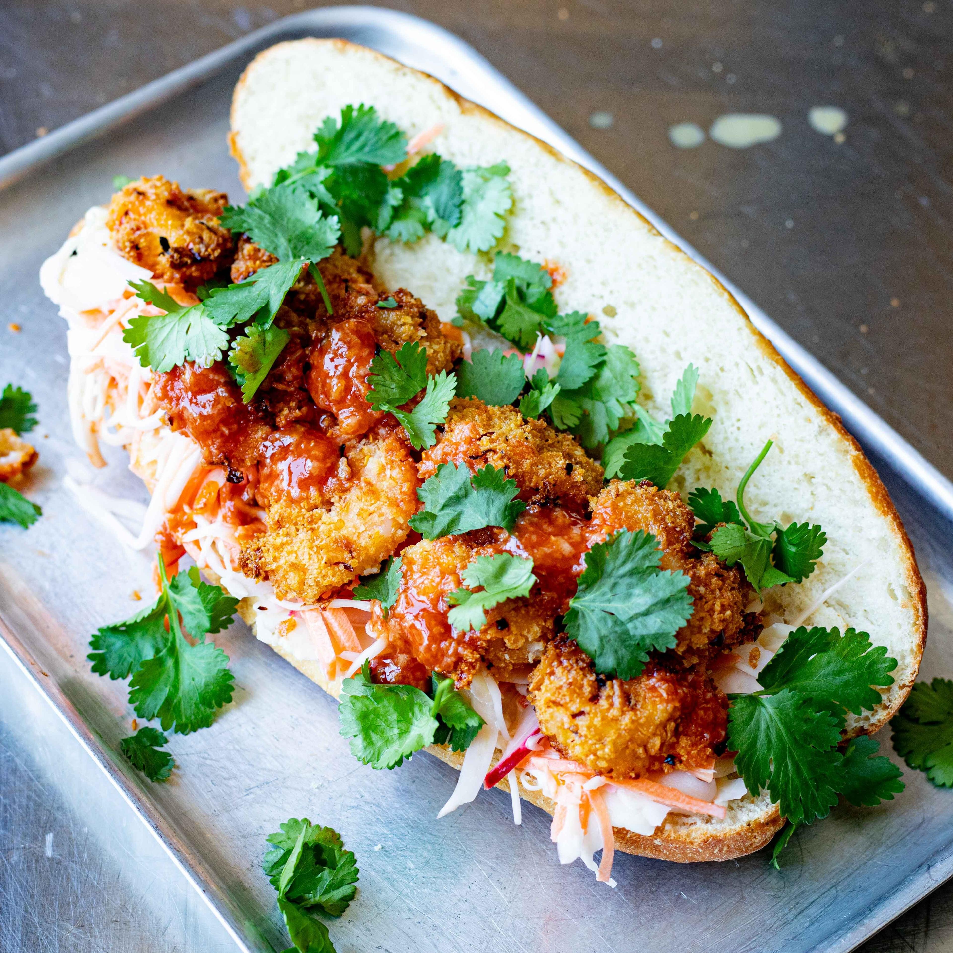 Firecracker Prawn Bánh Mì Recipe