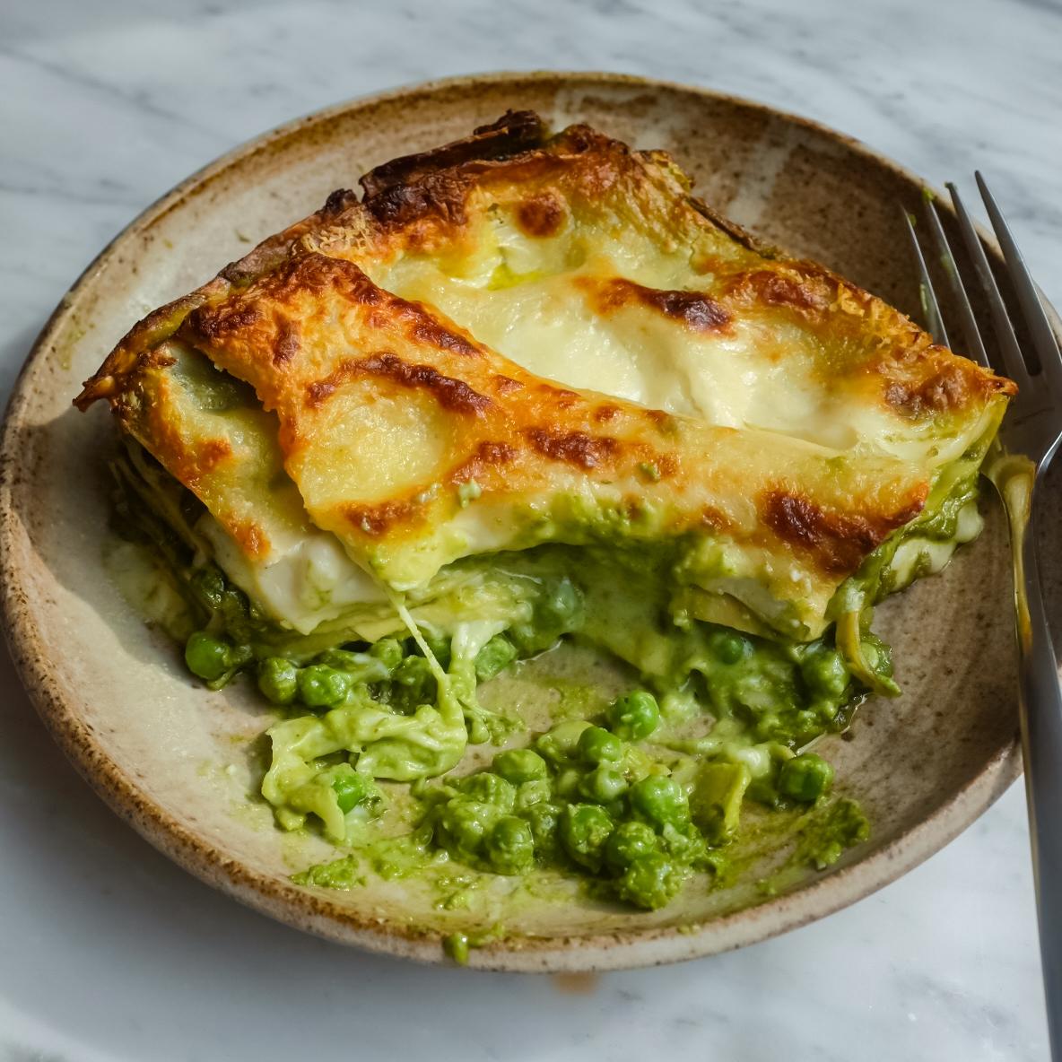 Pea Pesto Lasagne