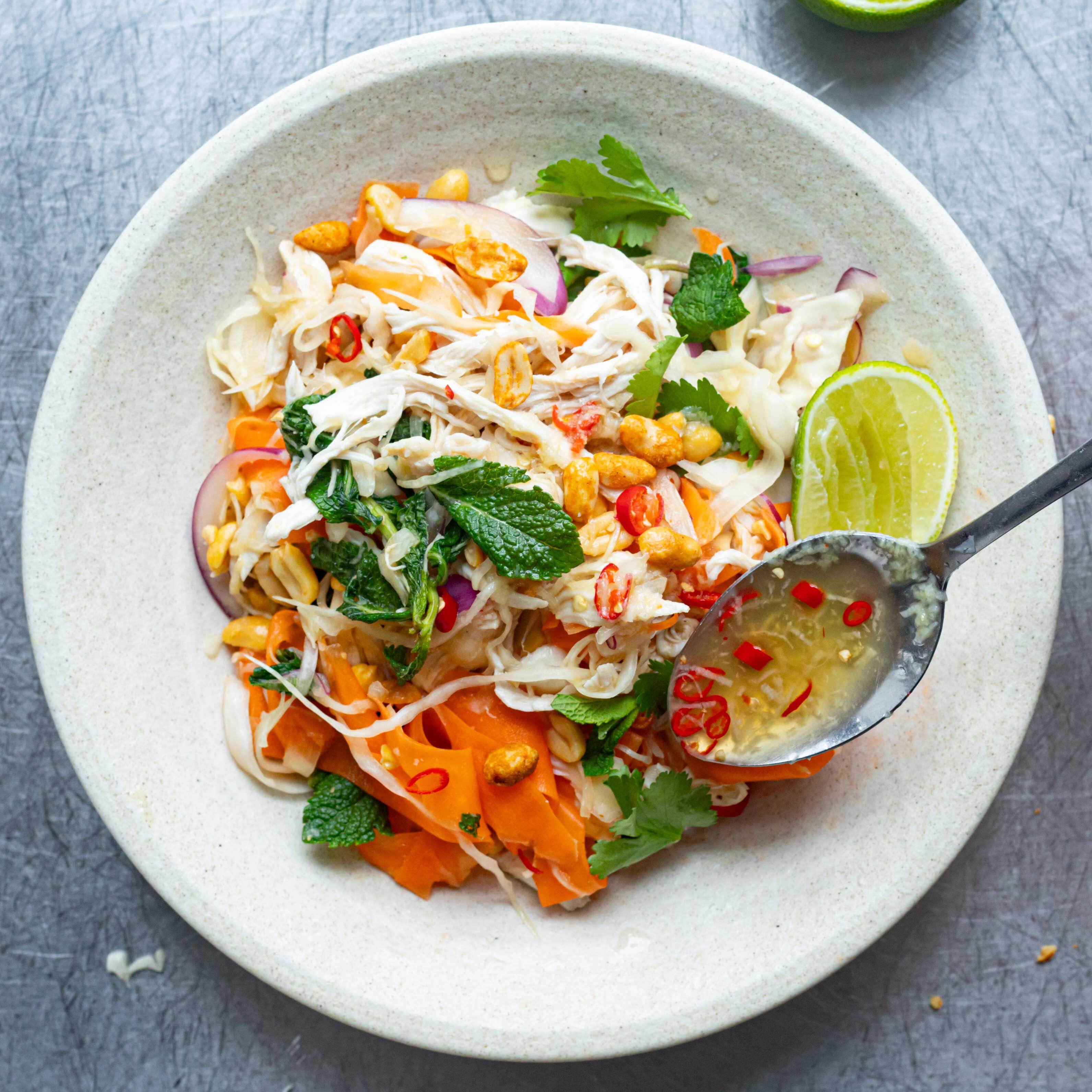 Vietnamese Poached Chicken Salad