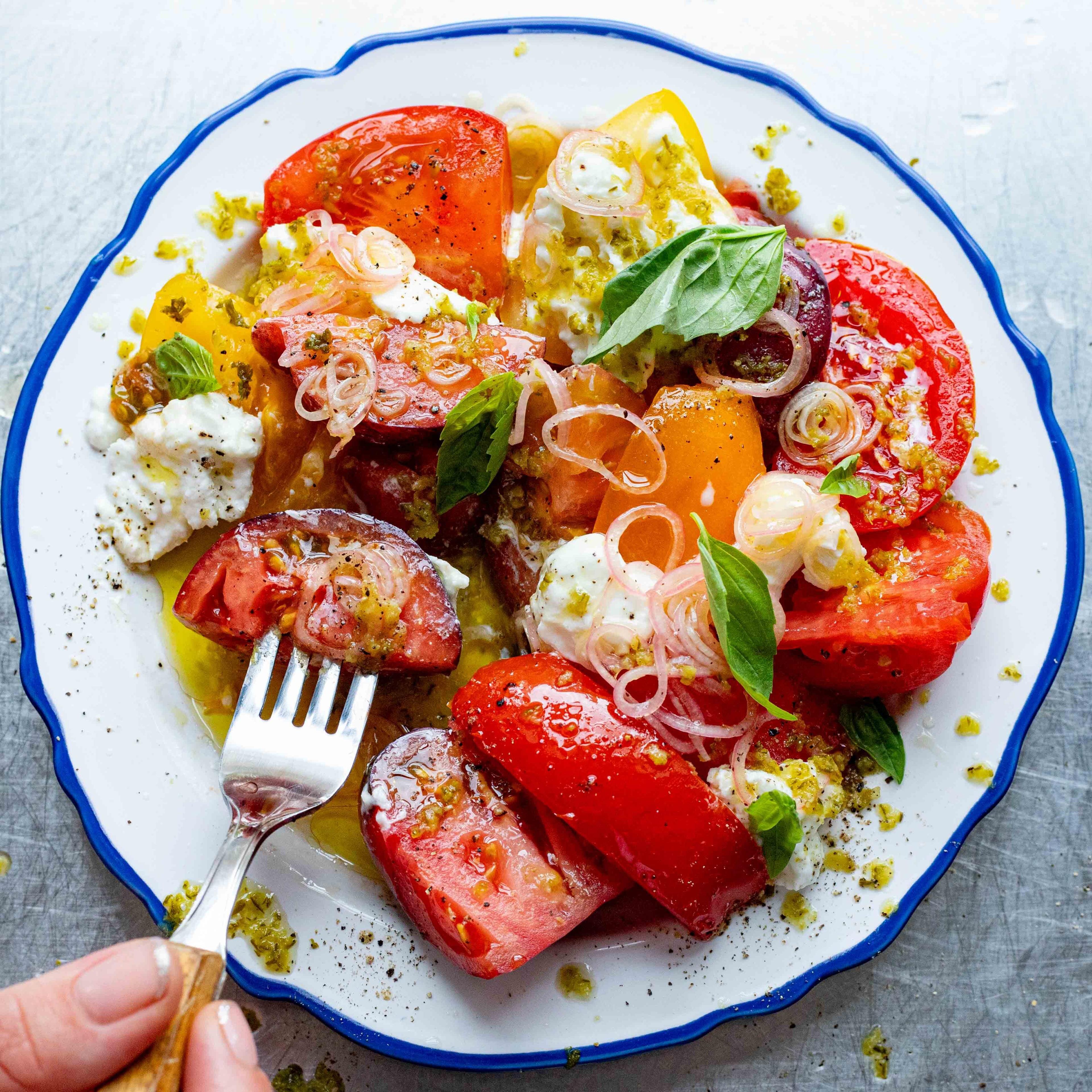 Frozen Gherkin Caprese