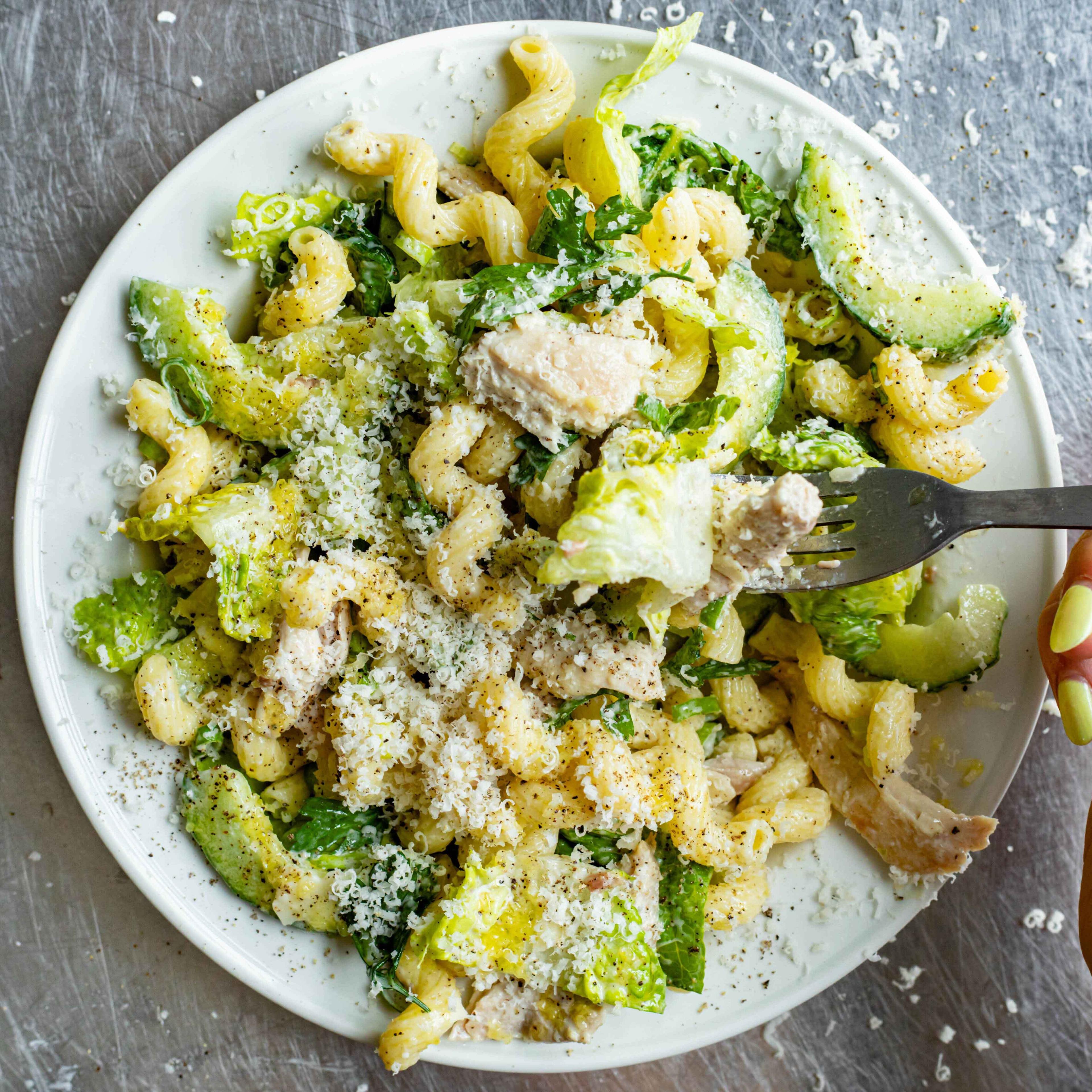 Chicken Caesar Pasta Salad