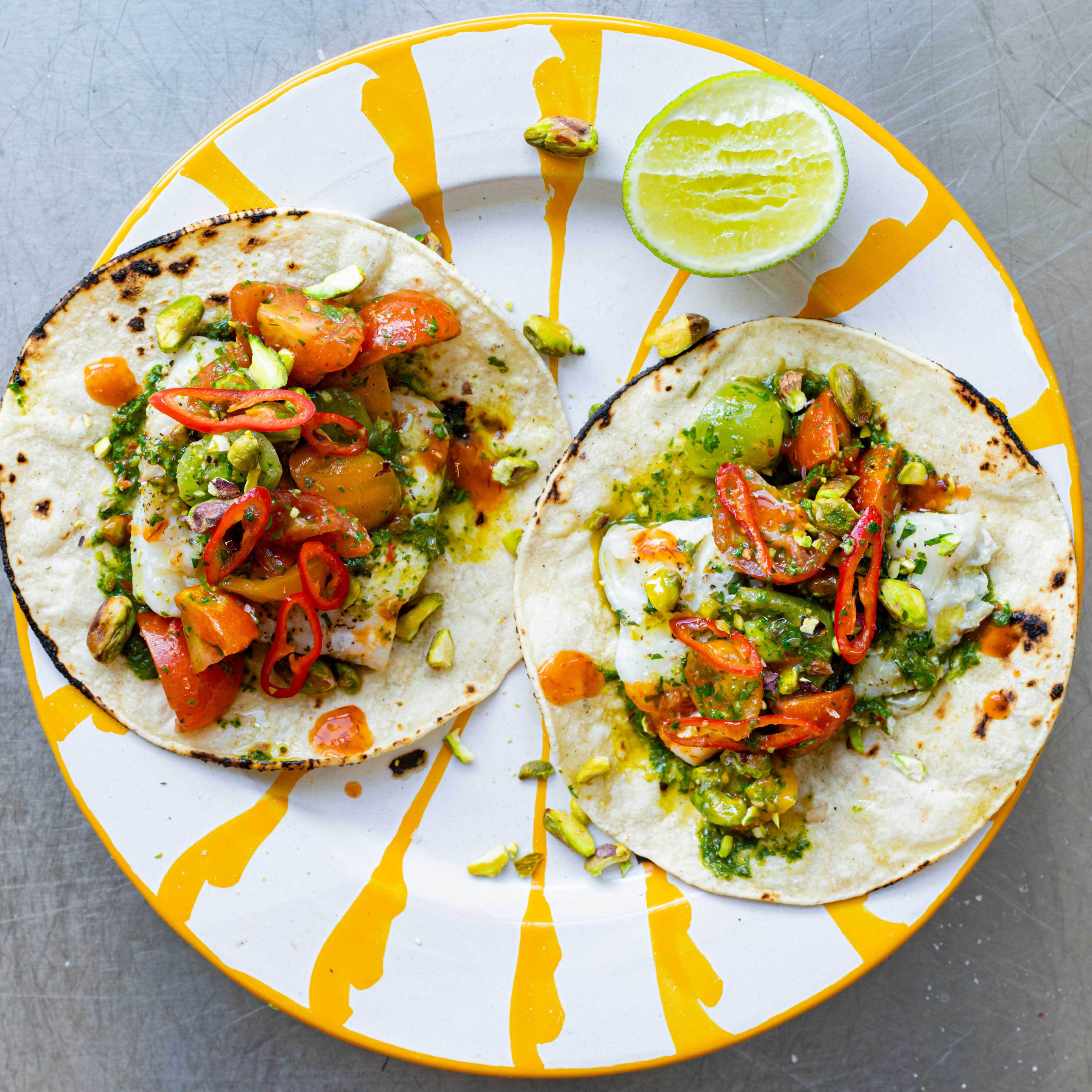 Chimichurri Fish Tacos