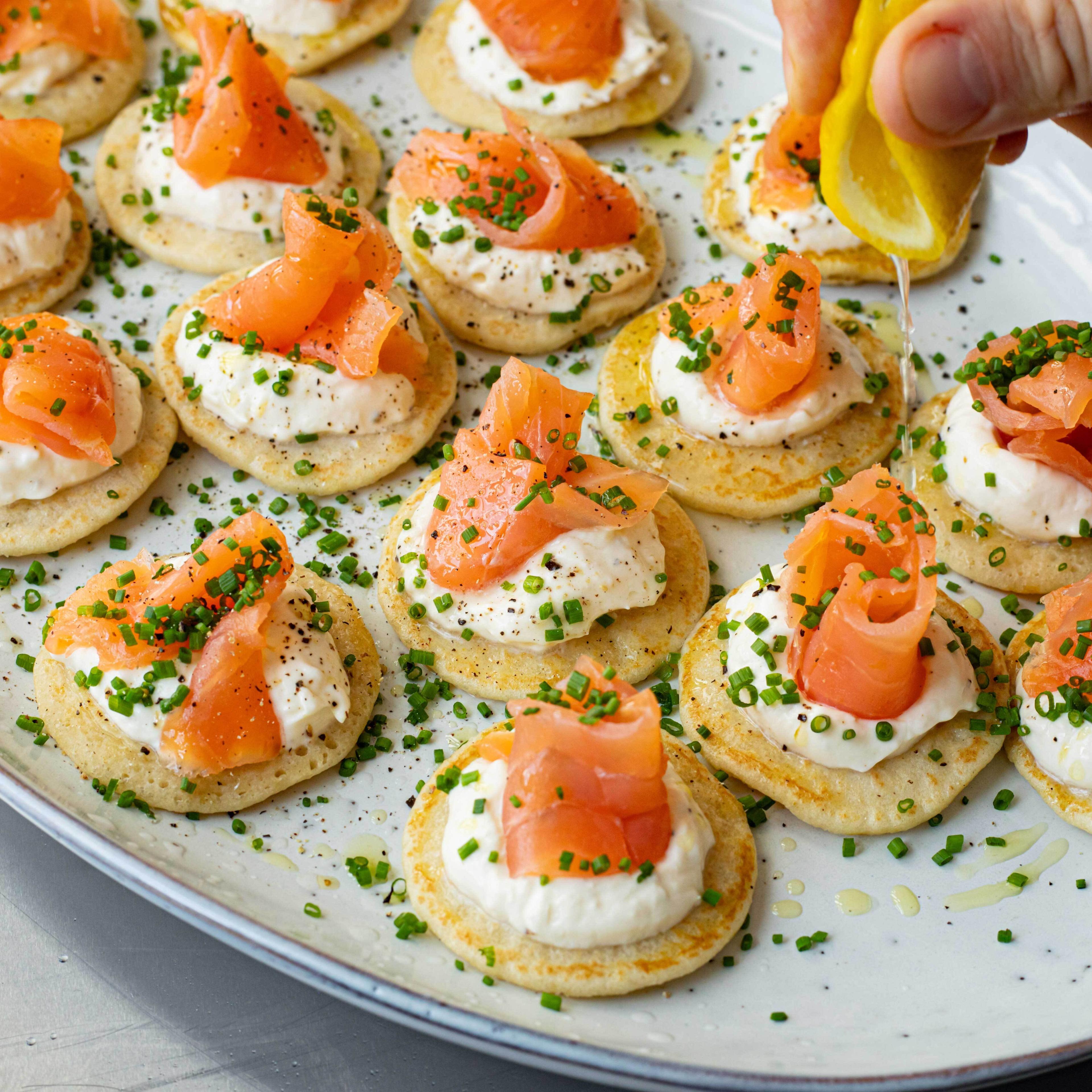 Smoked Salmon Blinis