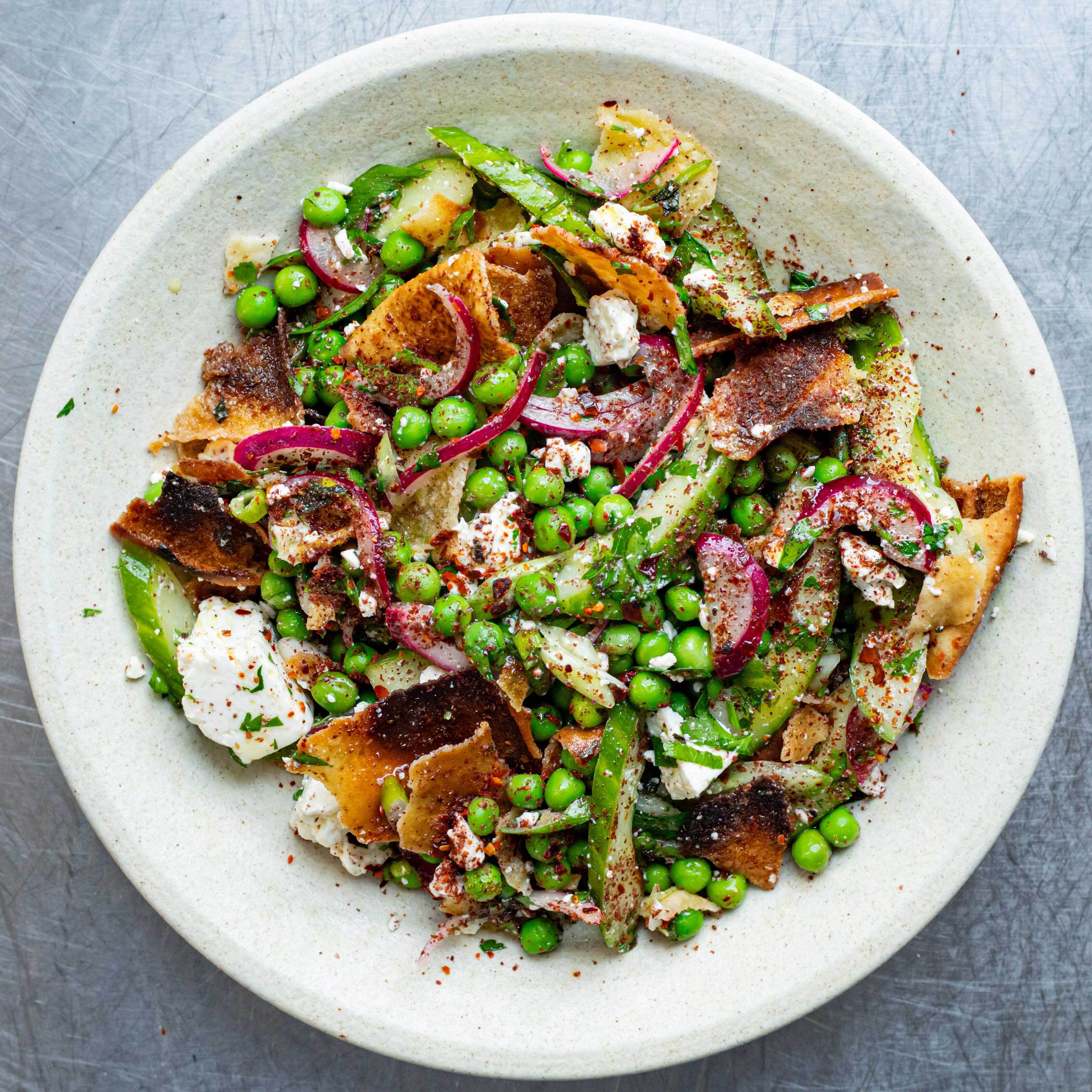 Spring Pea Fattoush Recipe