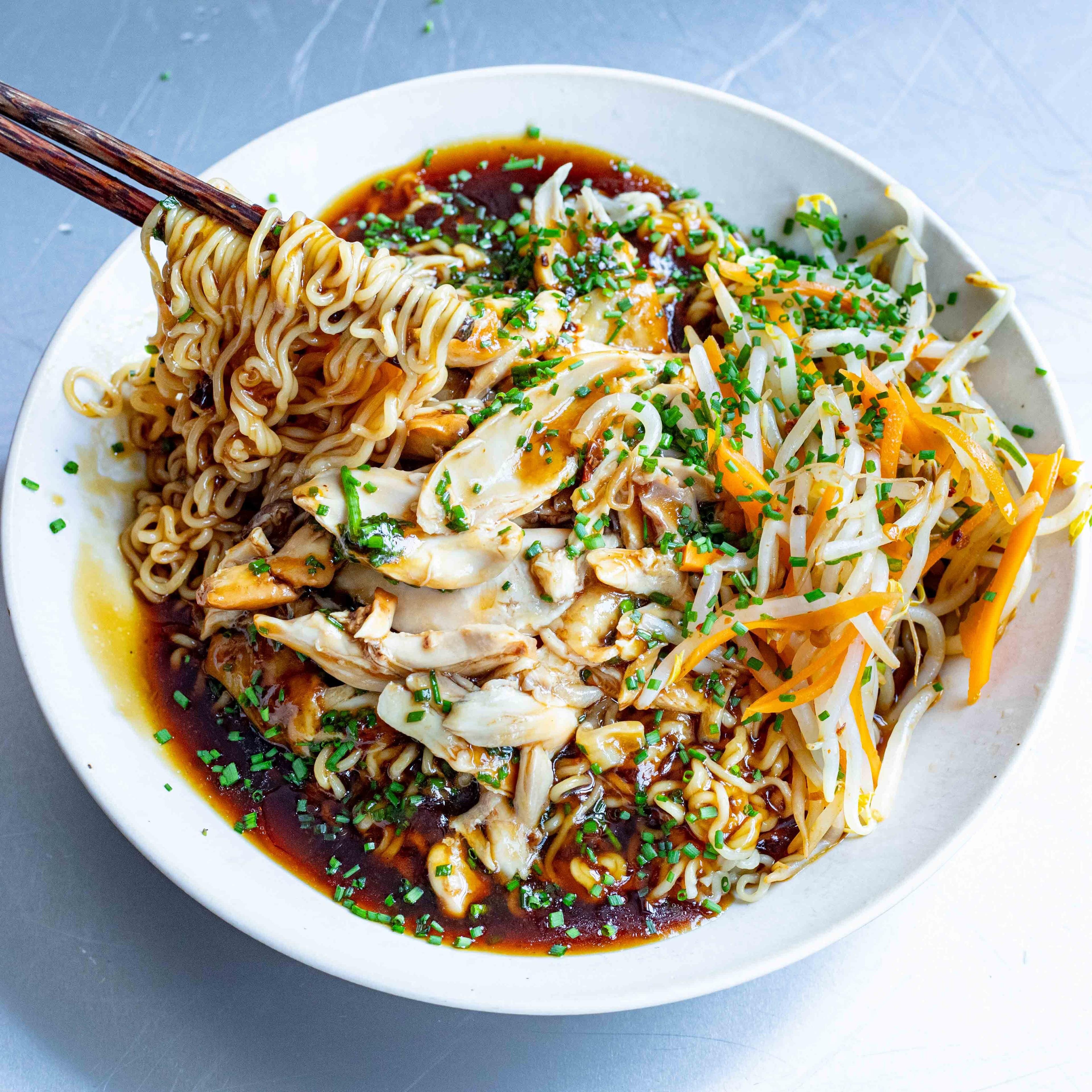 Soy Sauce Chicken Noodles