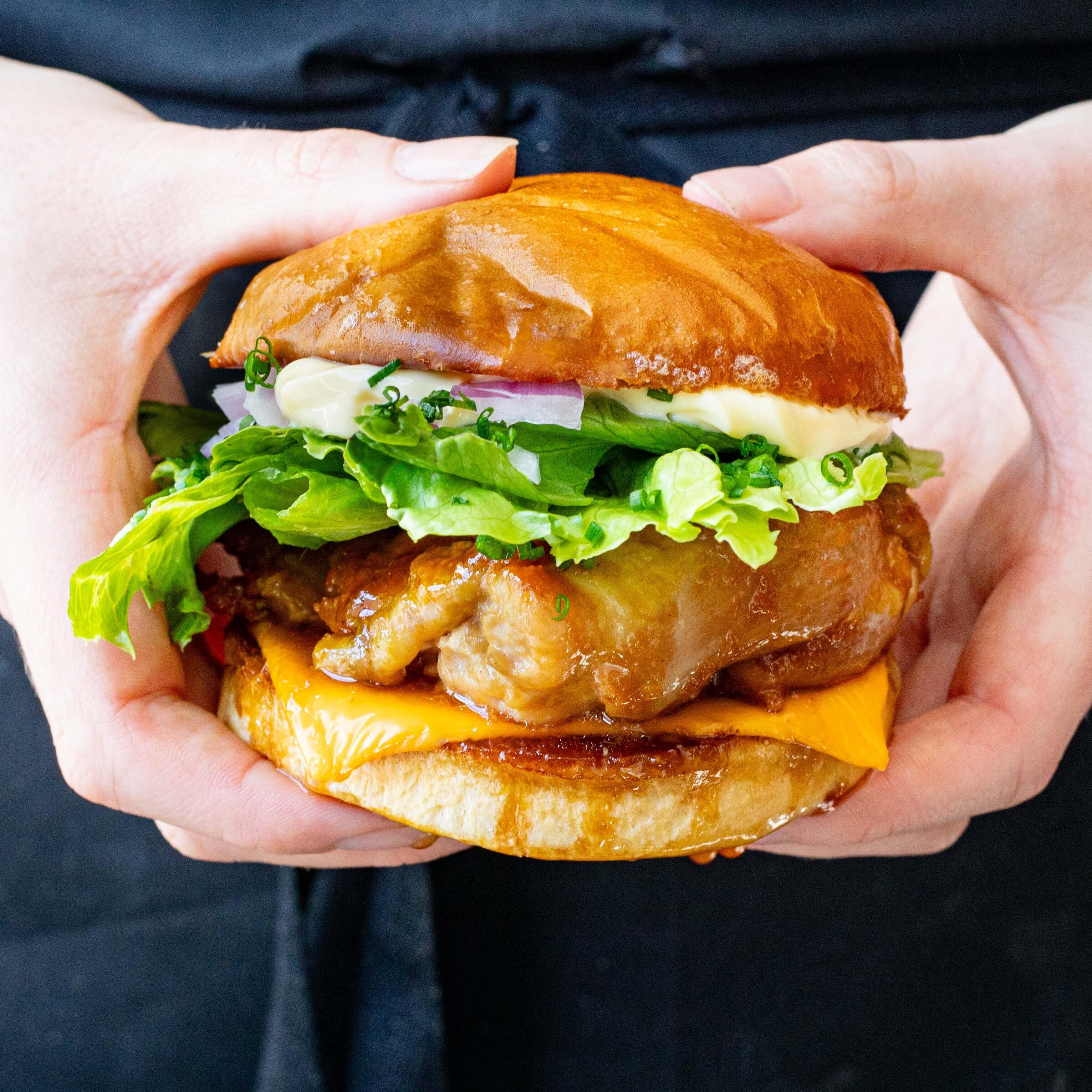 Chicken Teriyaki Brioche Burger