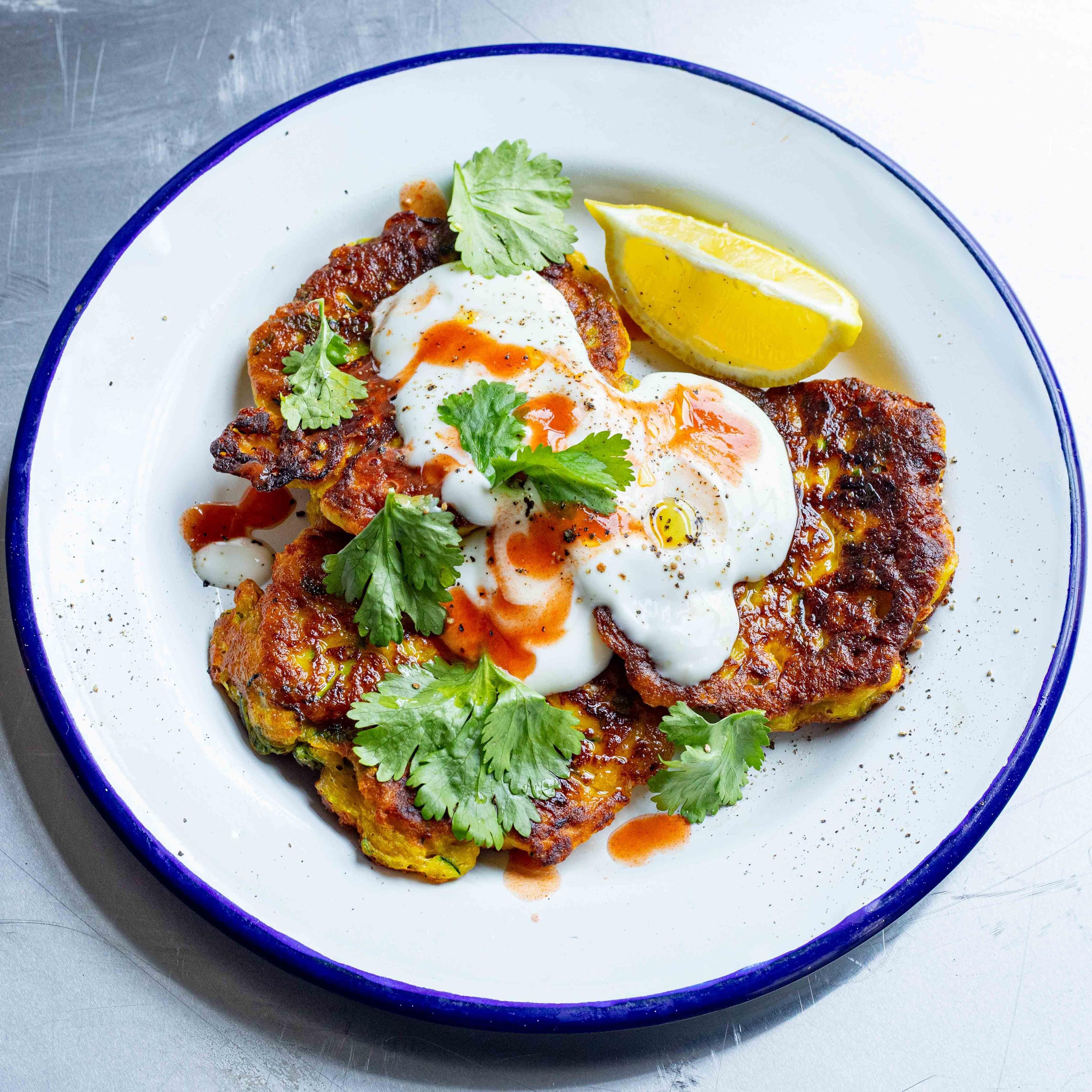 Courgette Chickpea And Feta Fritters Recipe