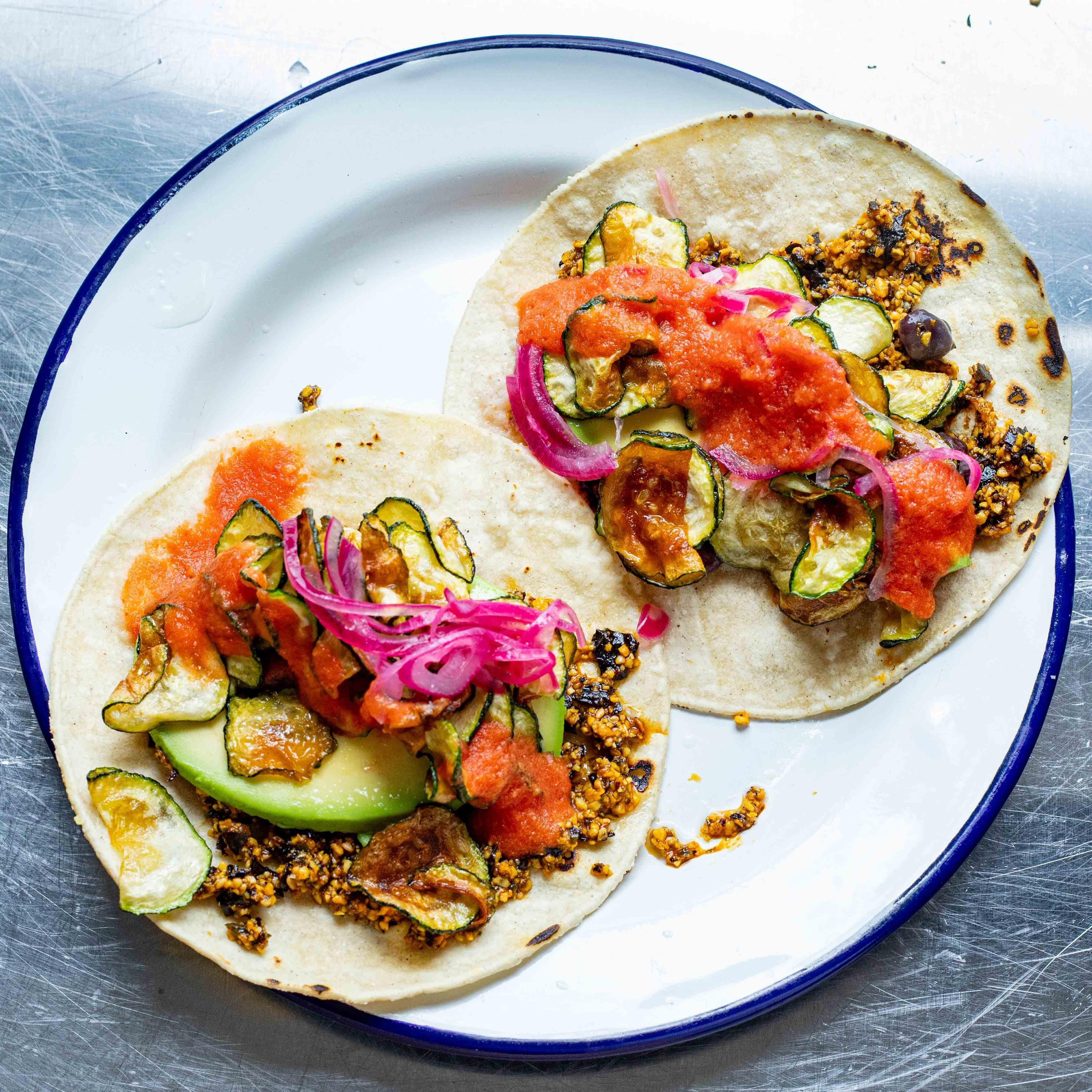 Deep Fried Courgette Tacos